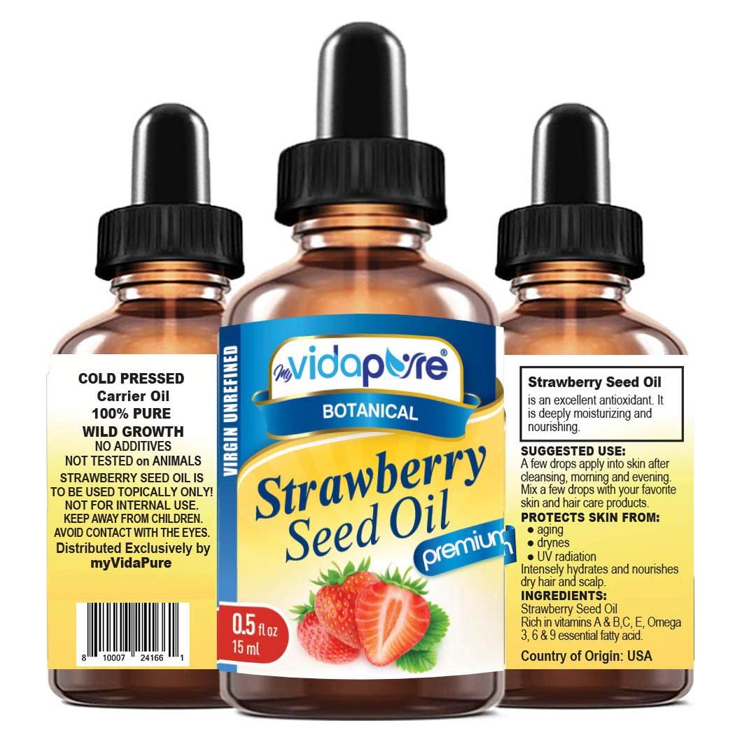 Aceite de Semilla de Fresa MyVidaPure 100% Puro 15 ml