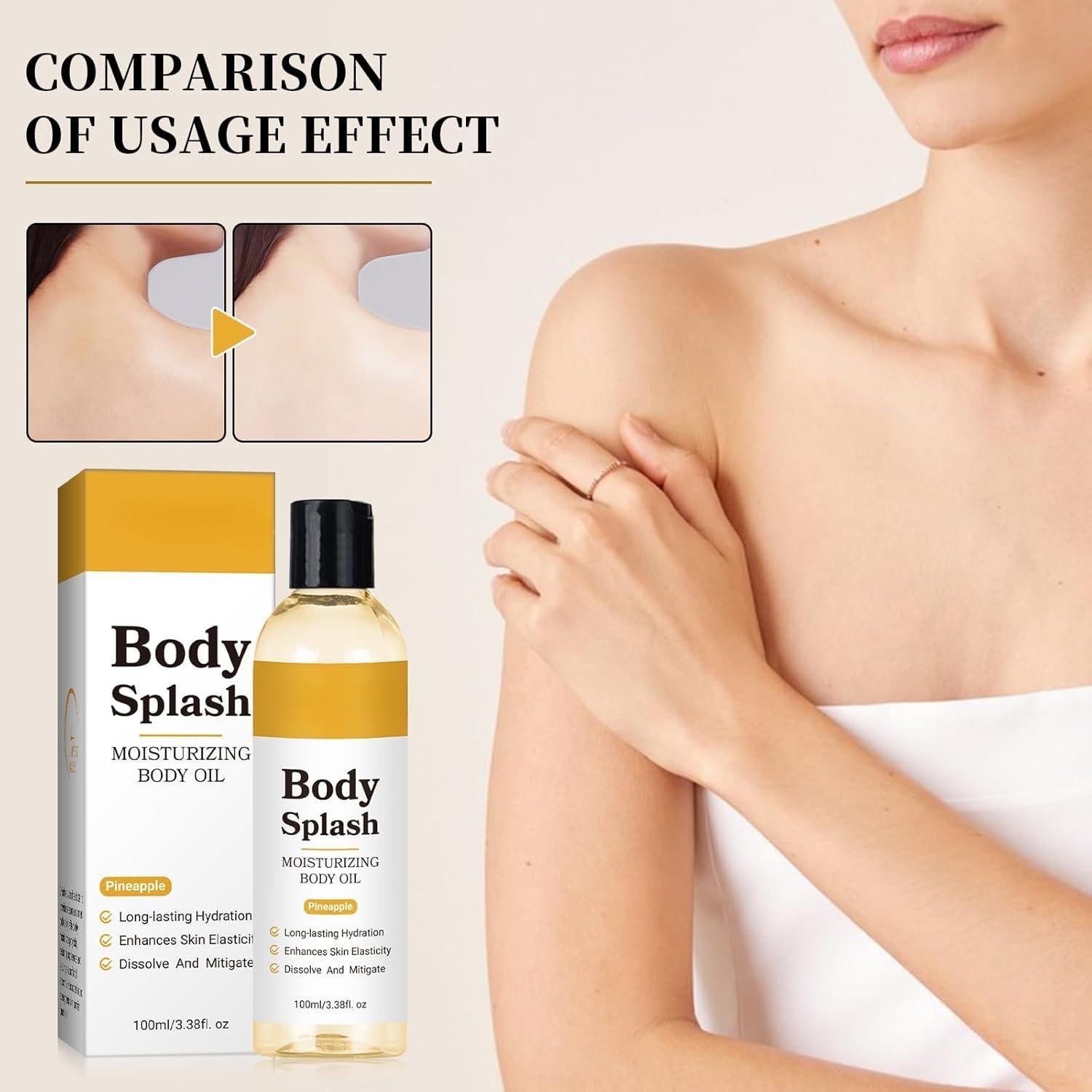 Aceite Corporal Hidratante Facekaot 100ml Crema de Piña Natural