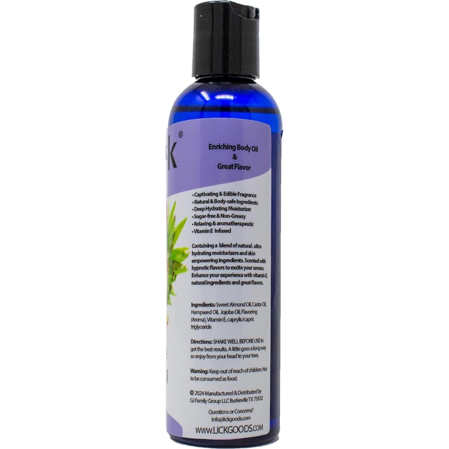 Aceite Corporal Hidratante Lick 118 ml Aroma Piña Natural