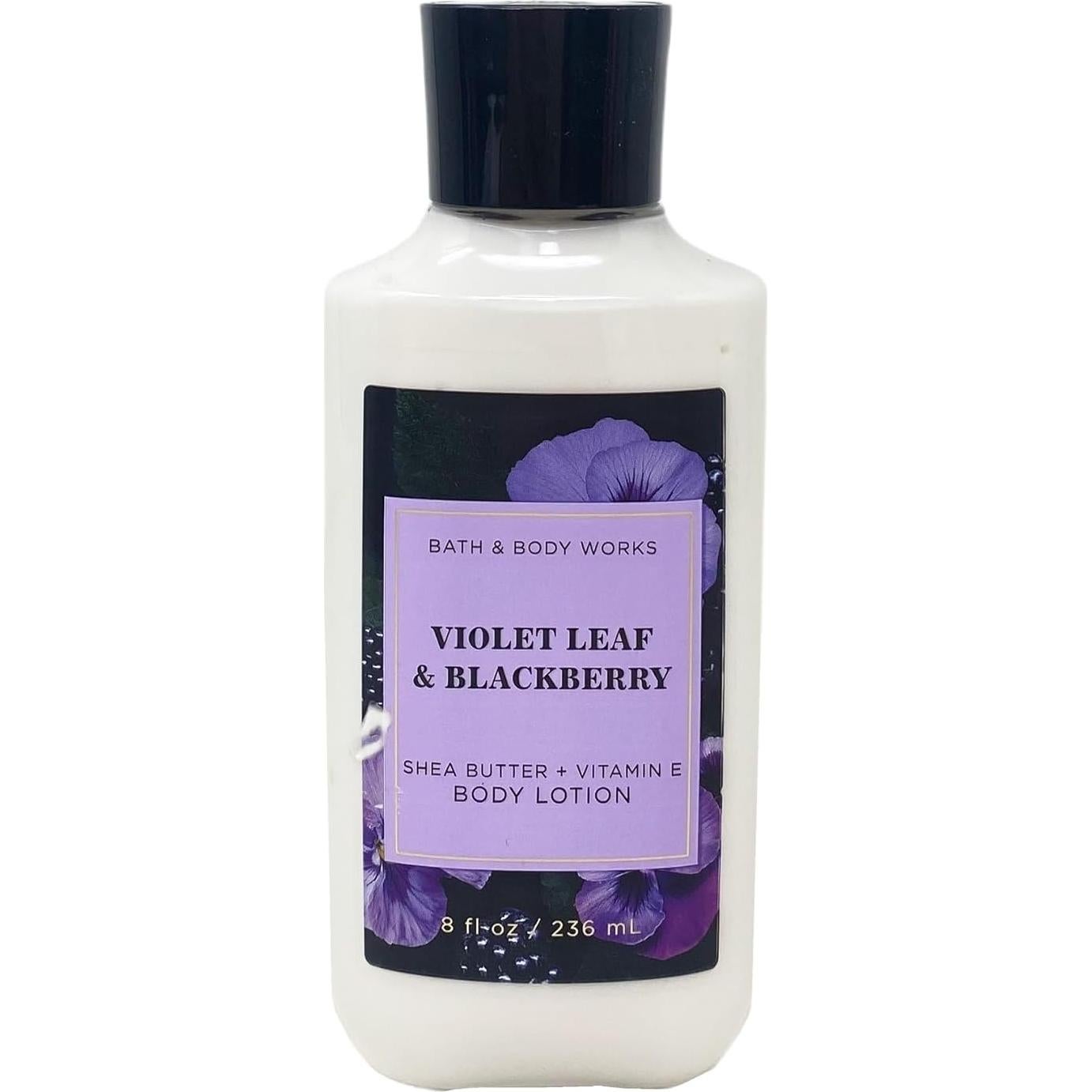 Dúo Gel de Ducha y Loción Corporal Bath & Body Works Violeta y Mora