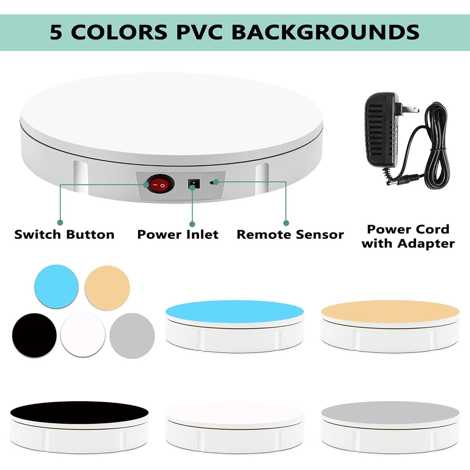 Soporte Giratorio PROLEE 30.48 cm Control Remoto 158.76 kg