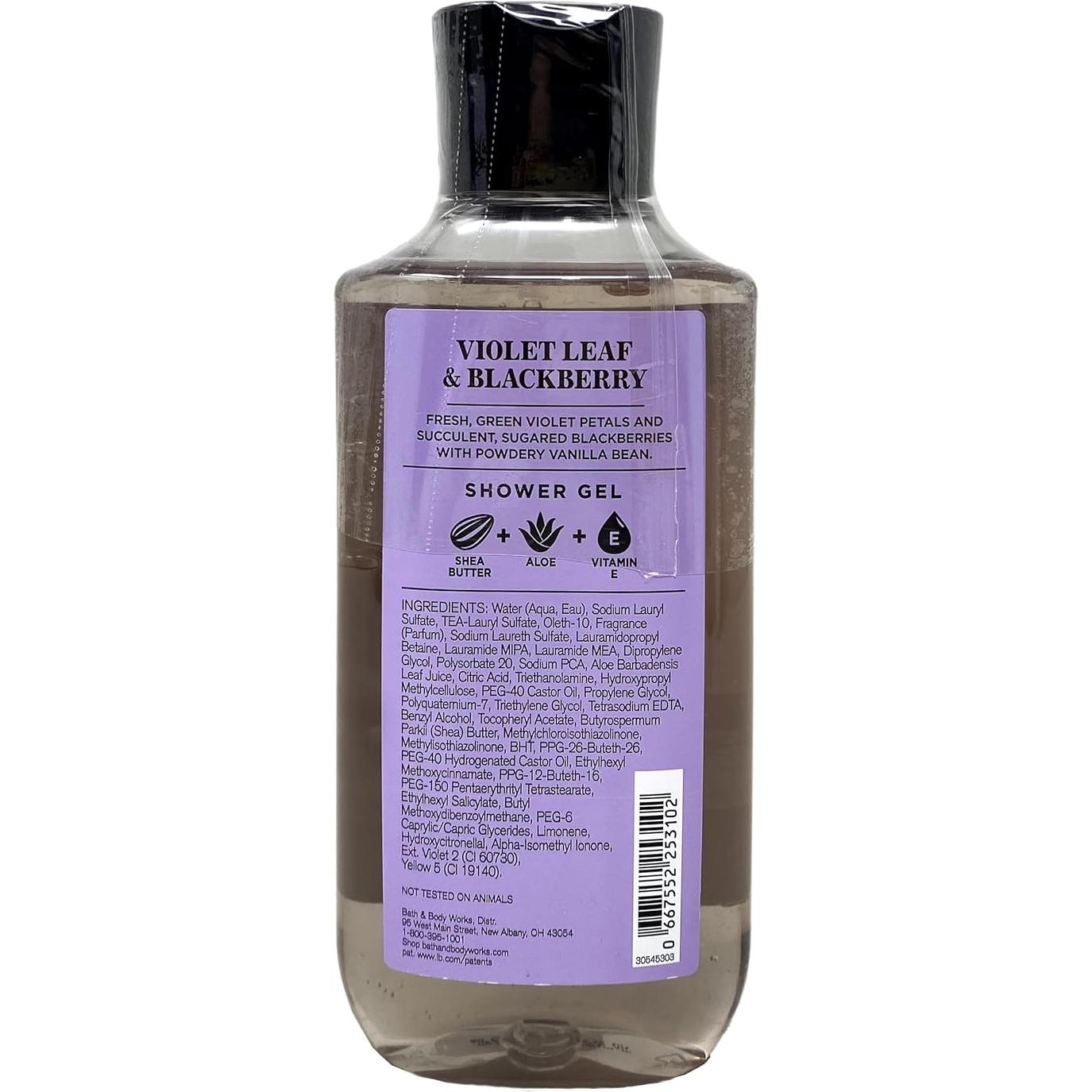 Conjunto de Regalo Bath & Body Works Hoja de Violeta y Mora