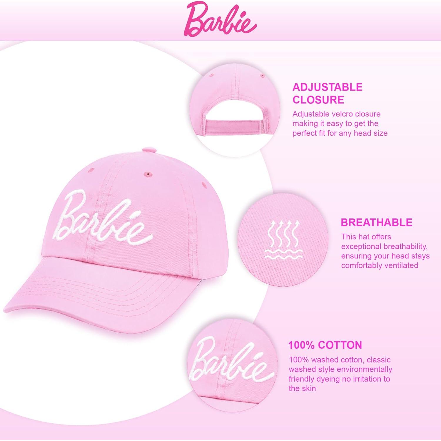 Sombrero de Lana Rosa para Niñas Barbie - Talla Única