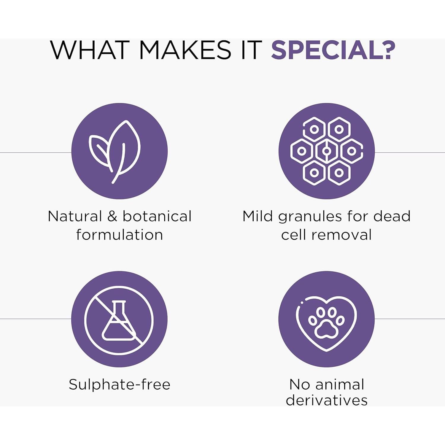 Exfoliante Facial Glopure Herbals 100g - Aclarador Natural para Todo Tipo de Piel