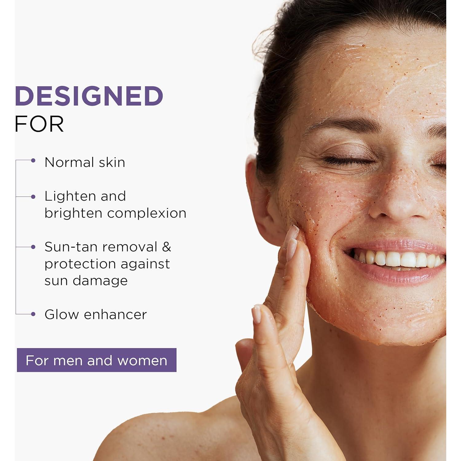 Exfoliante Facial Glopure Herbals 100g - Aclarador Natural para Todo Tipo de Piel