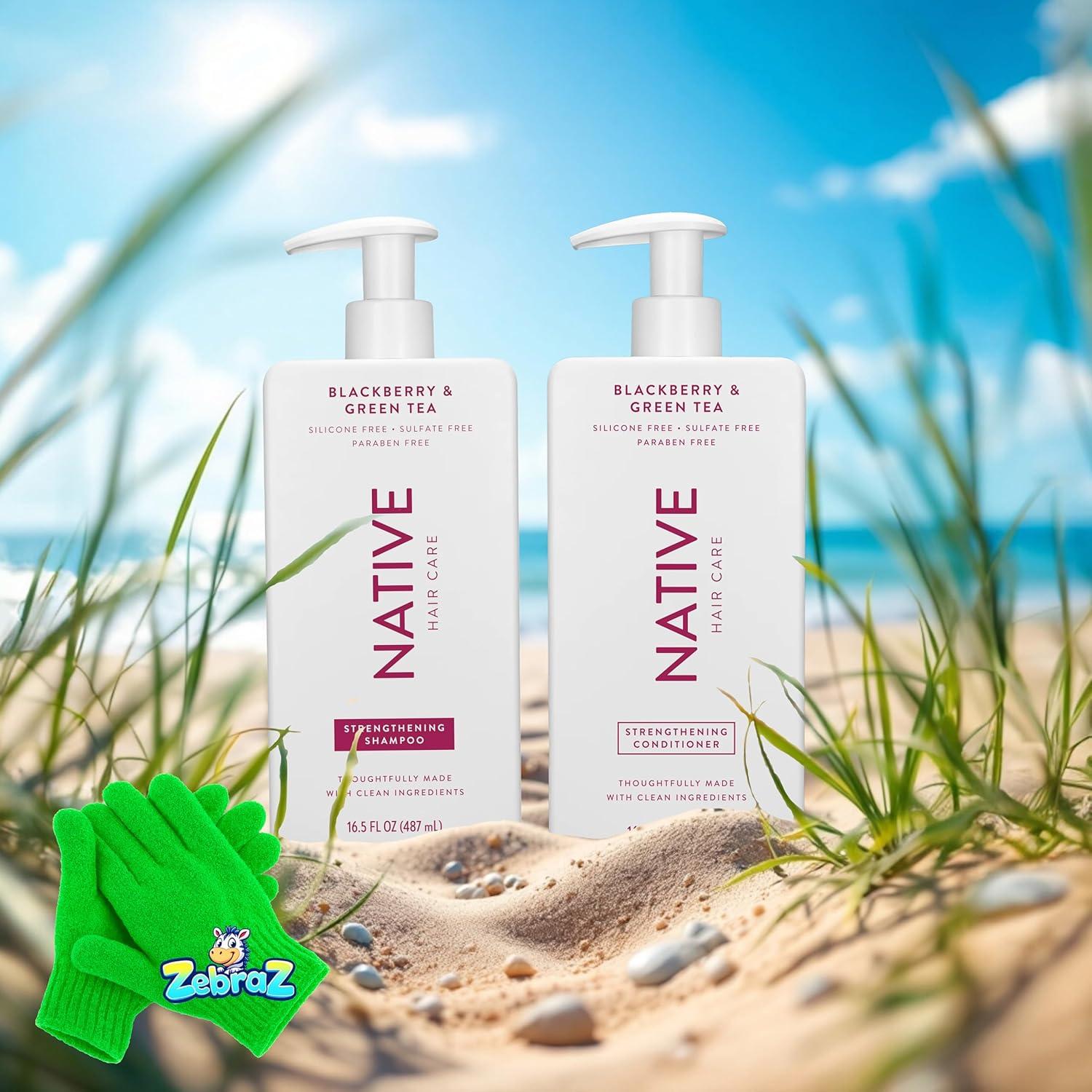 Kit de Champú y Acondicionador ZebraZ - Mora y Té Verde 490ml