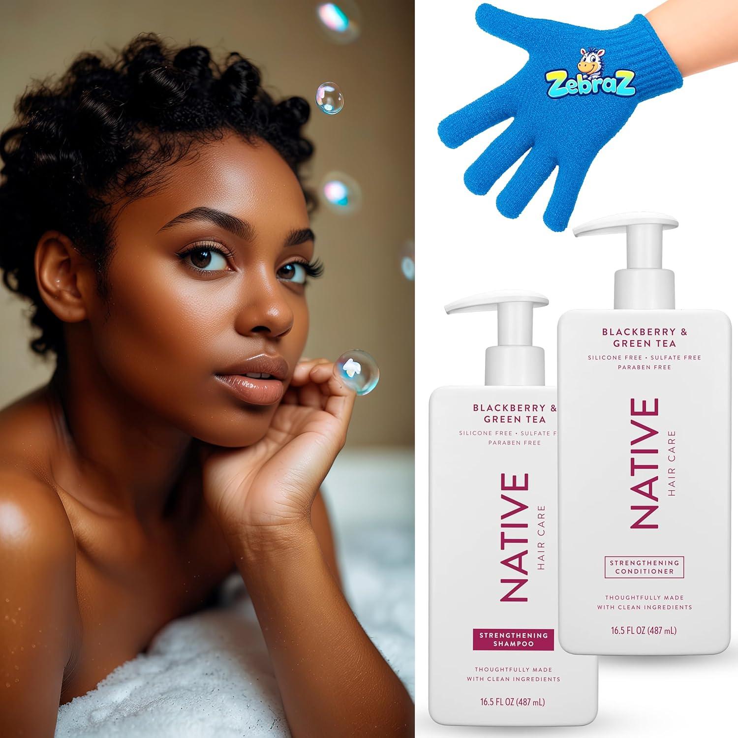 Kit de Champú y Acondicionador ZebraZ - Mora y Té Verde 490ml