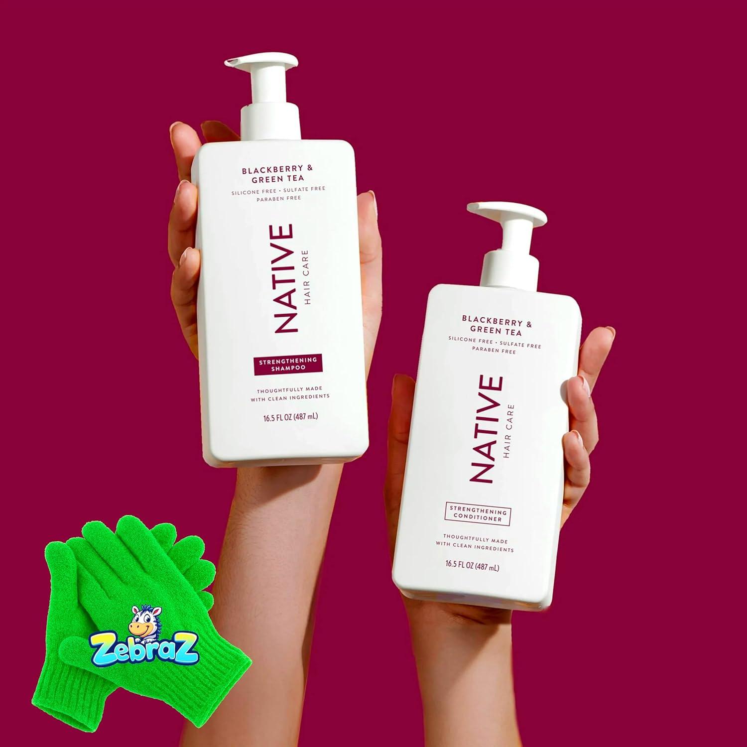Kit de Champú y Acondicionador ZebraZ - Mora y Té Verde 490ml