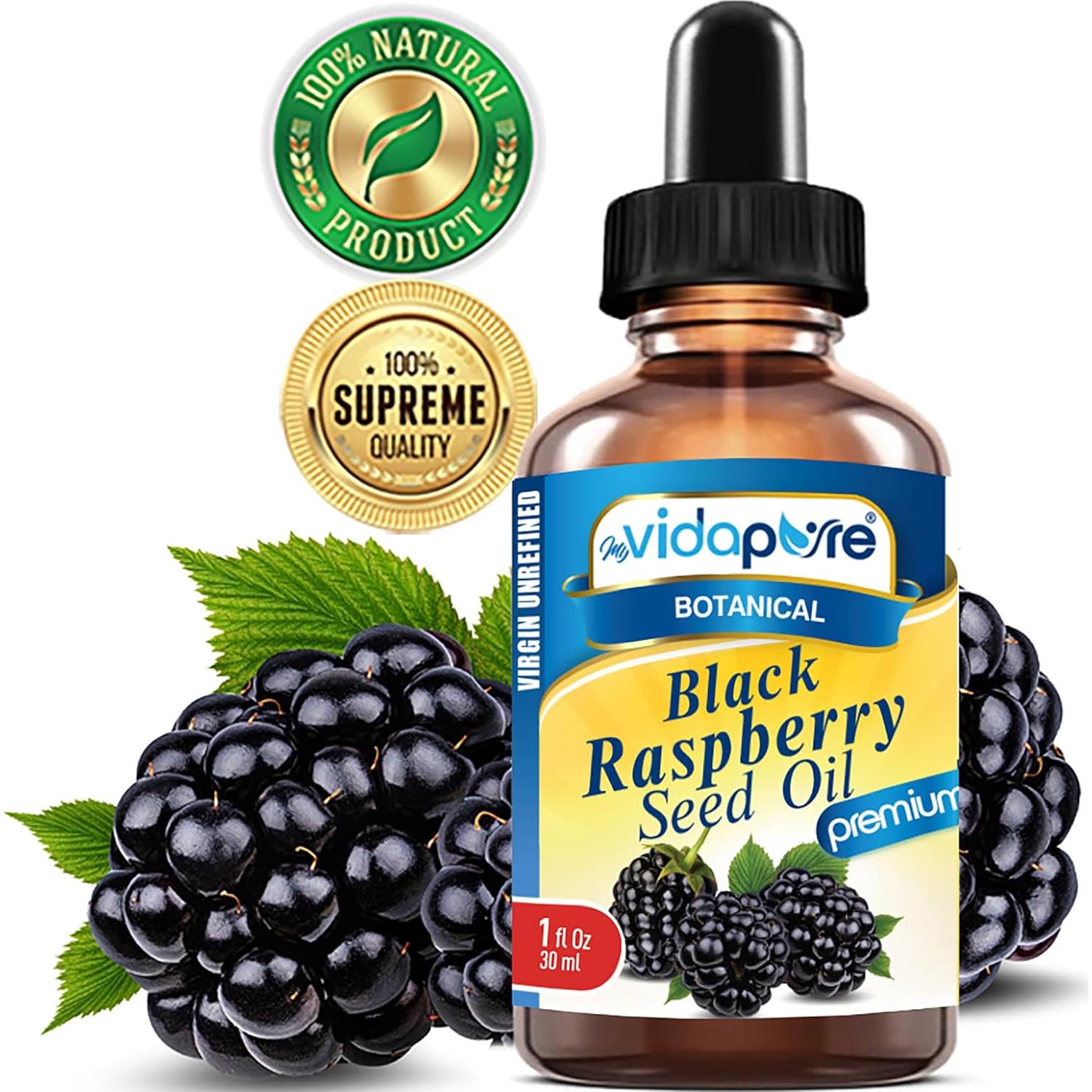 Aceite de Semilla de Frambuesa Negra myVidaPure 30 ml Puro Virgen