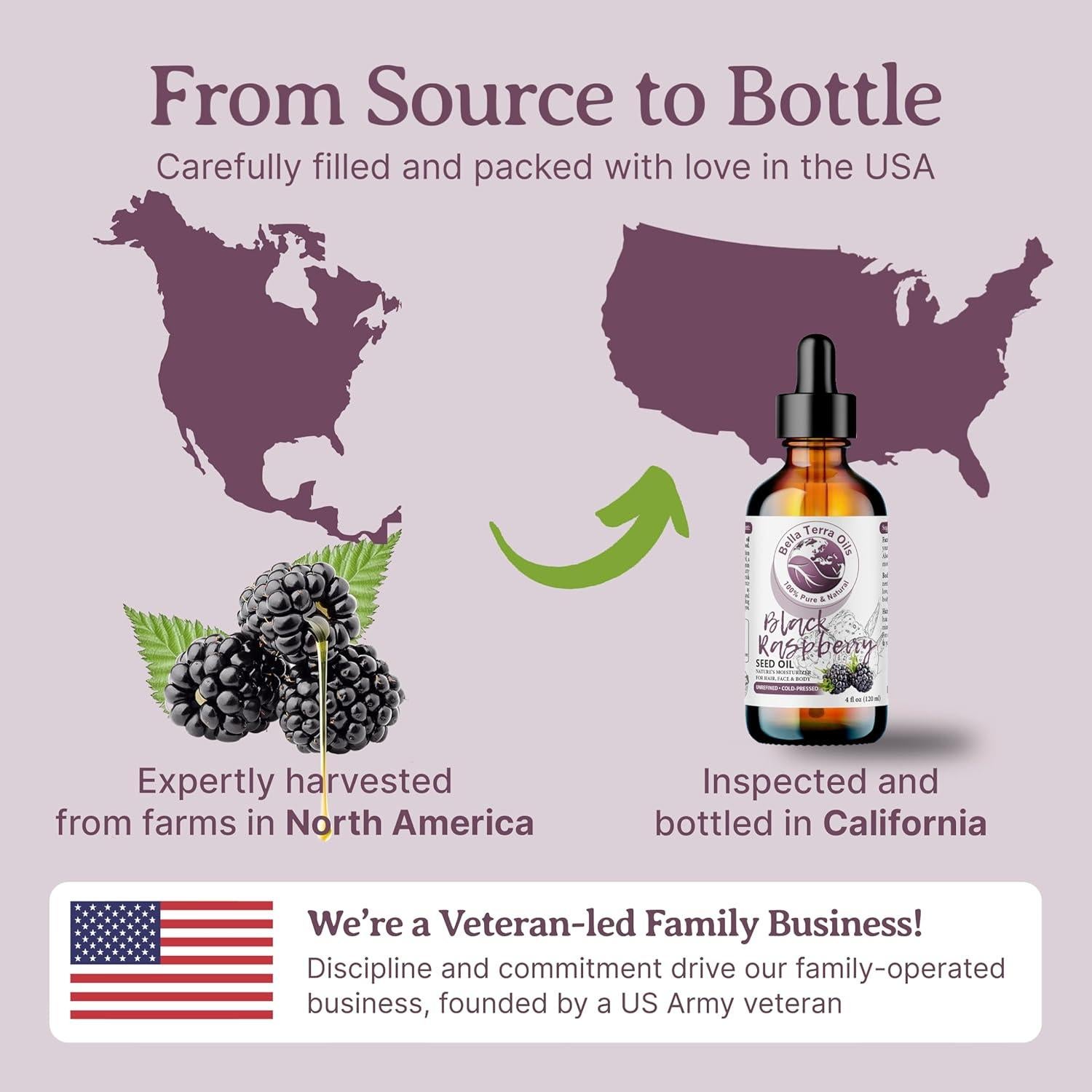 Aceite de Semilla de Frambuesa Negra Bella Terra 118 ml