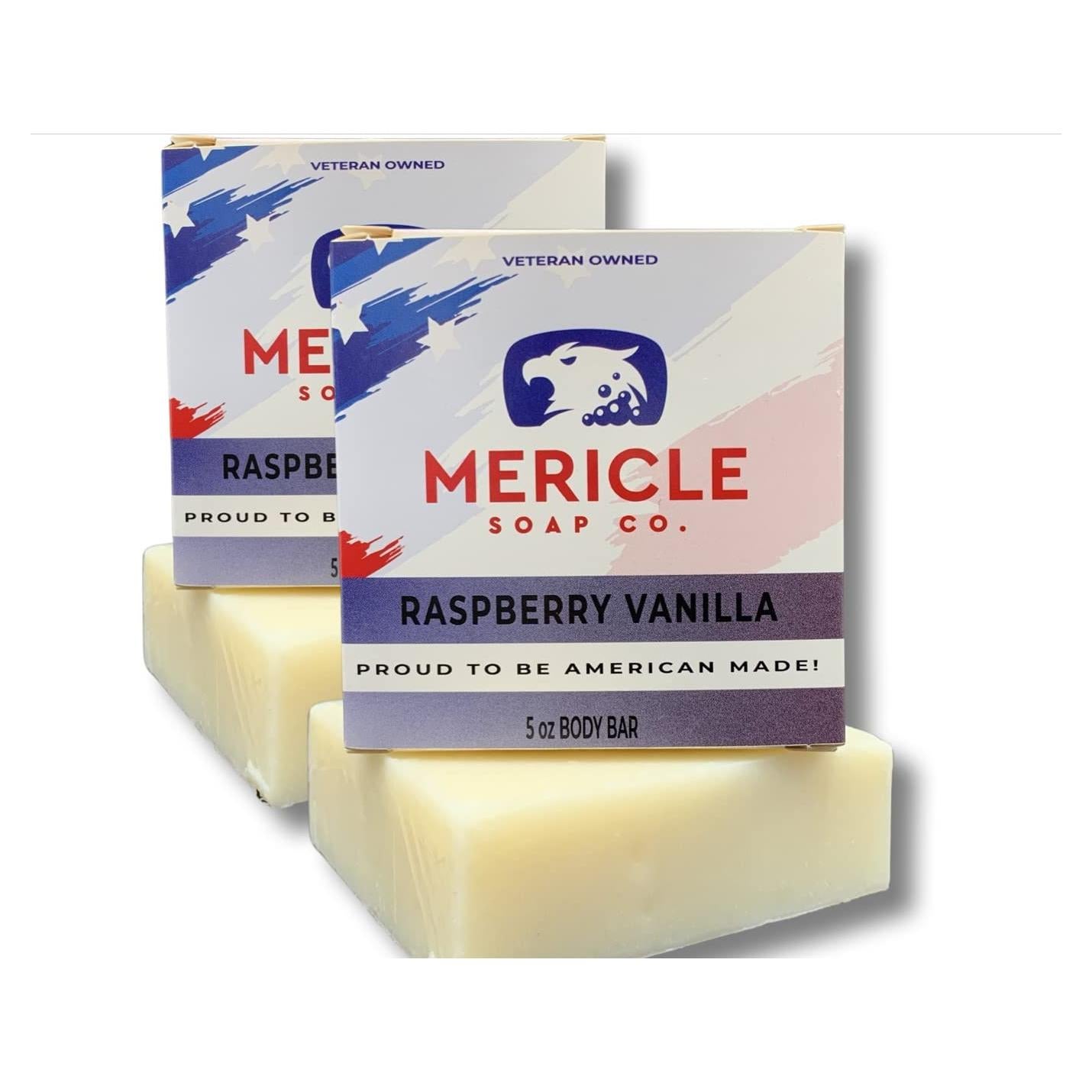 Barra de Cuerpo Orgánica Mericle Soap Co. 142g Frambuesa Vainilla