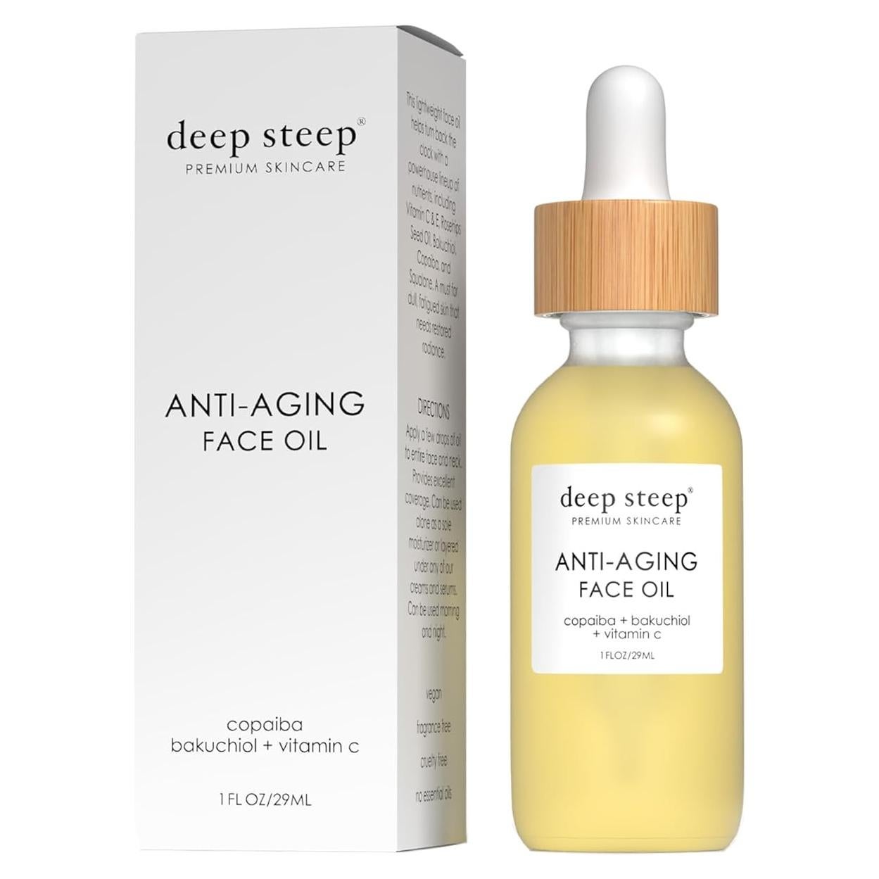 Aceite Facial Antienvejecimiento Deep Steep 30 ml - Vegano