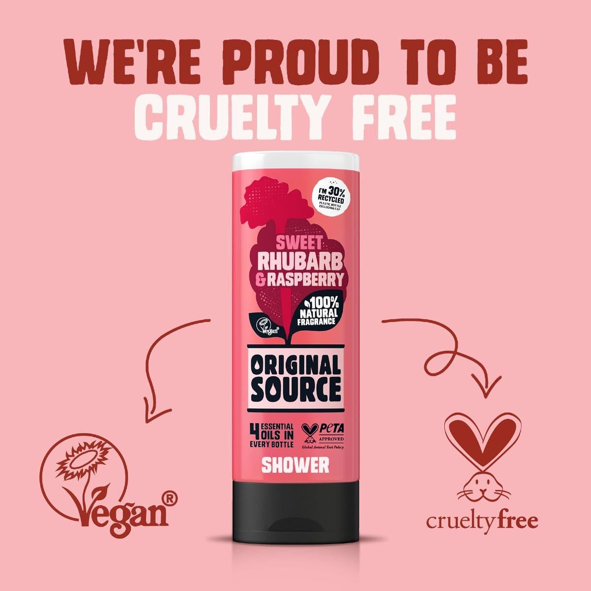 Gel de Ducha Original Source Ruibarbo y Frambuesa 250ml
