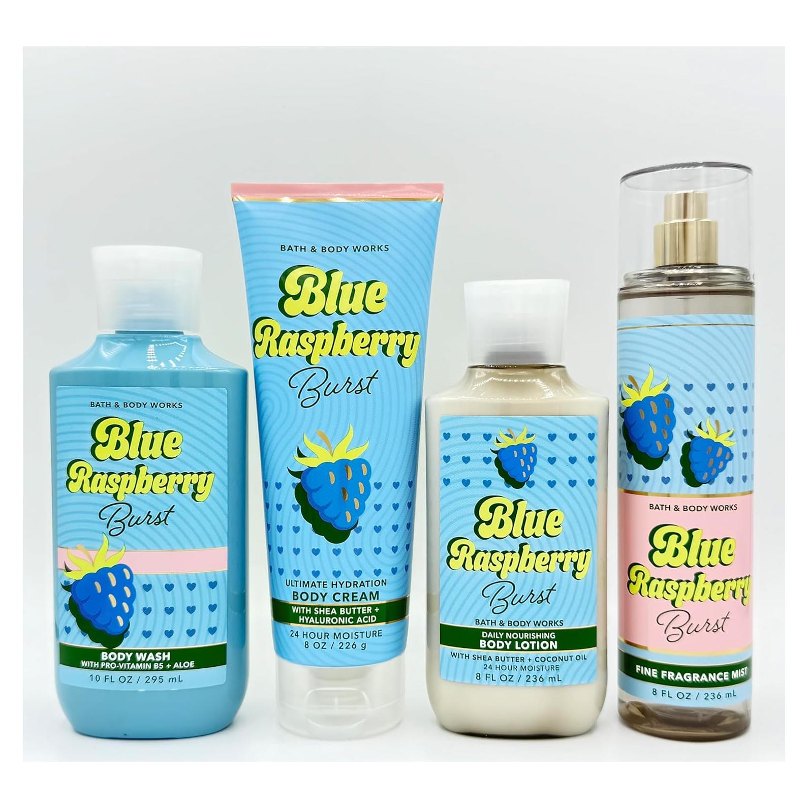 Paquete de Baño y Cuerpo 4 Piezas Bath & Body Works - Frambuesa Azul