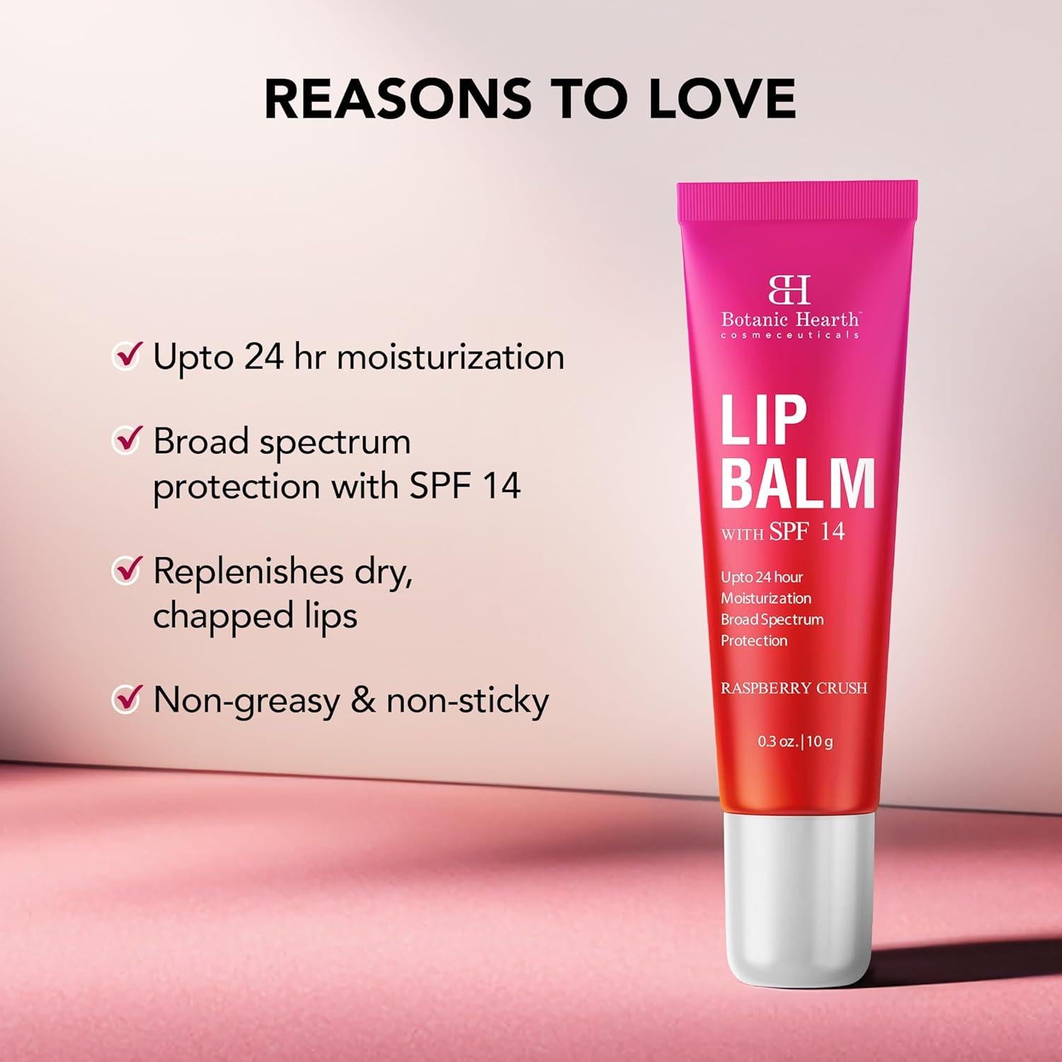 Bálsamo Labial Botanic Hearth Frambuesa SPF 14 10 g