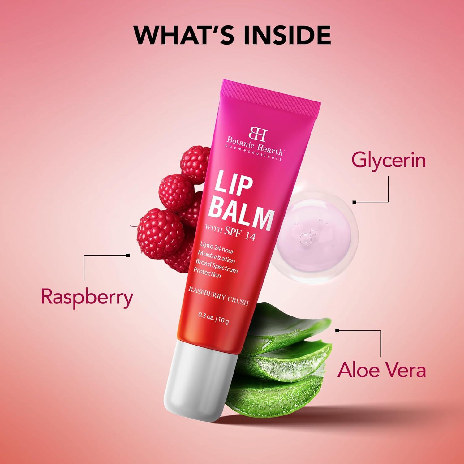 Bálsamo Labial Botanic Hearth Frambuesa SPF 14 10 g