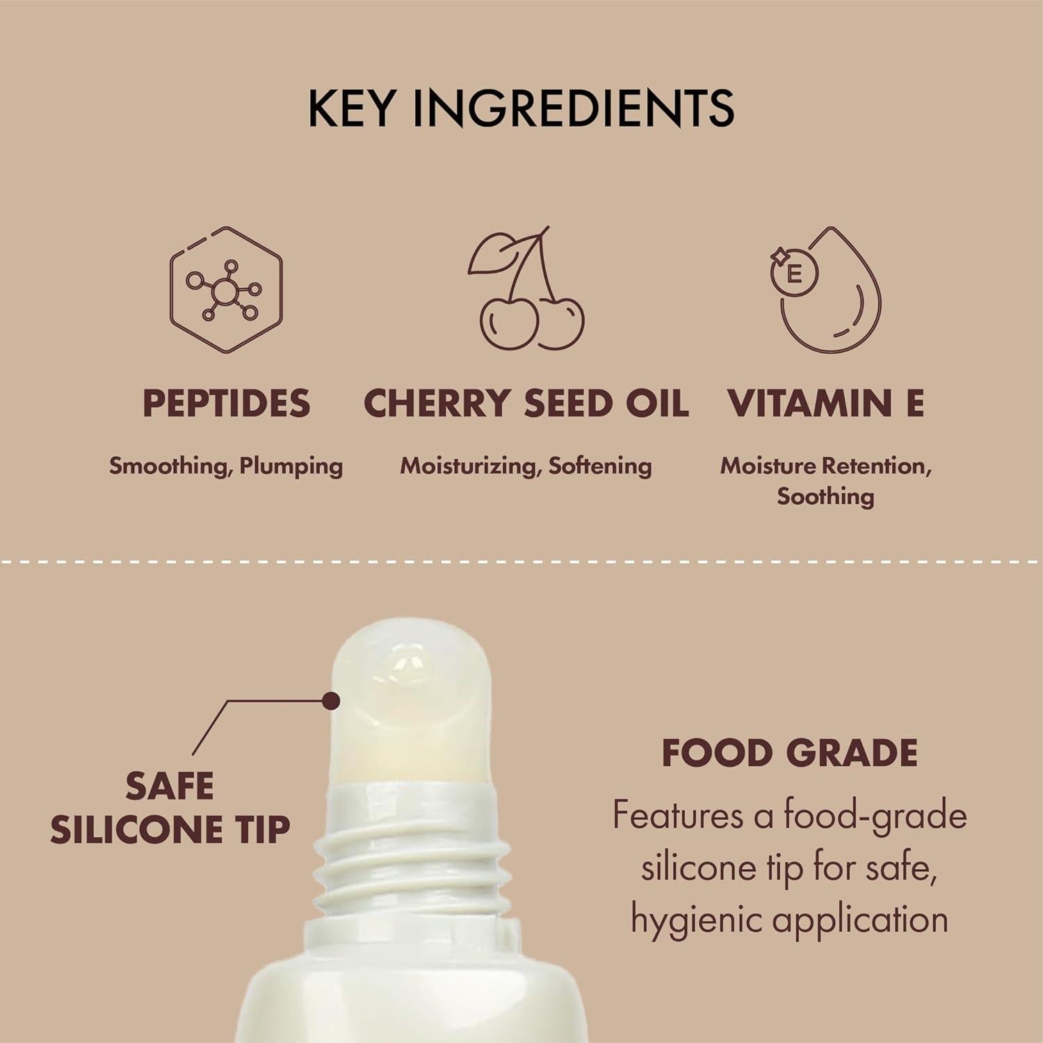 Bálsamo Tinte Peptídico Gloss Slick Absolute New York - Sorbete de Frambuesa, Labios Suaves y Voluminosos