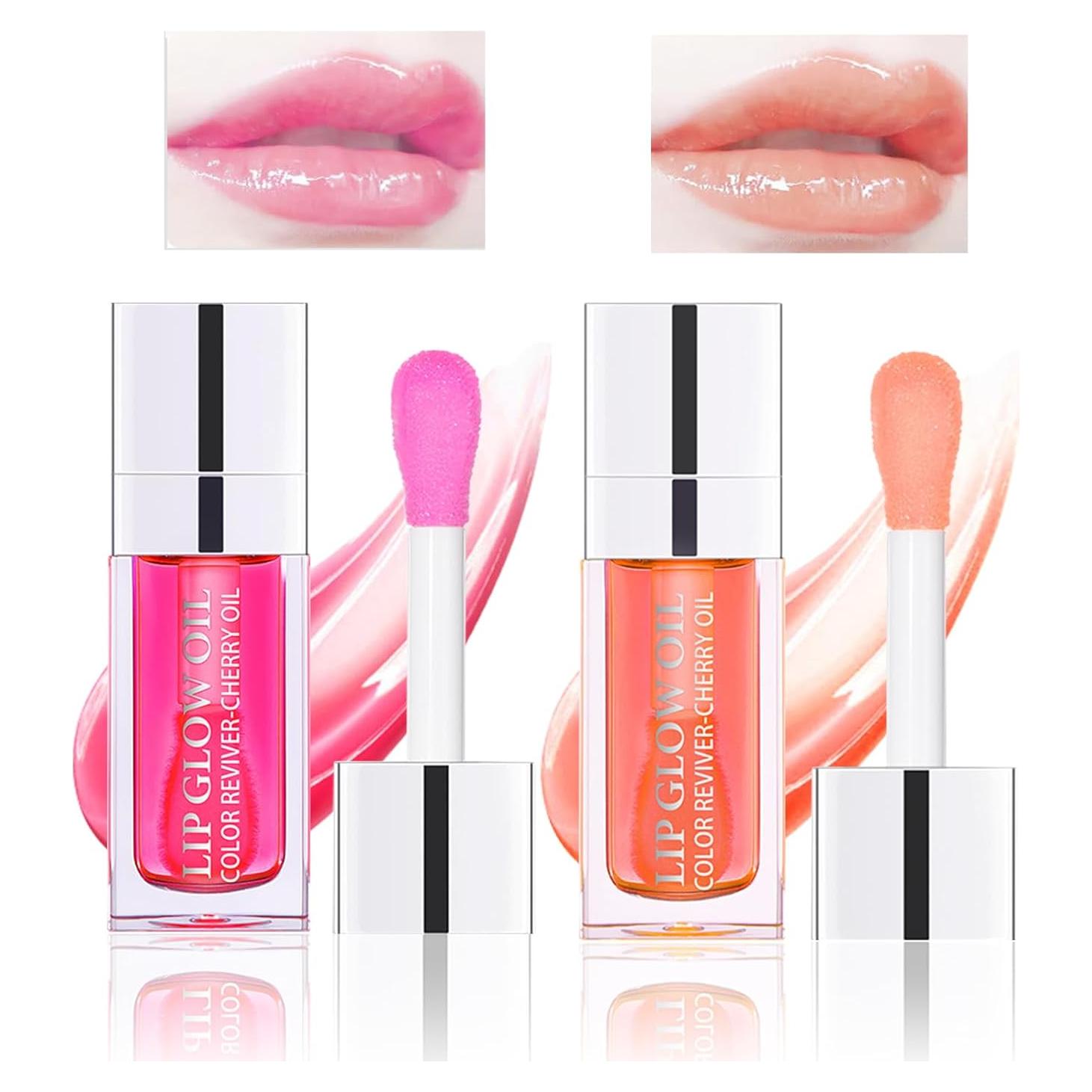 Set de 2 Aceites Brillantes para Labios BEFIVECOK - Hidratantes y Voluminizadores