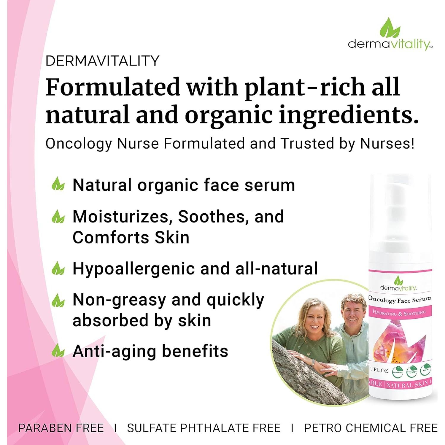 Suero Facial Hidratante Orgánico Sin Fragancia 28g Ultimate Vitality