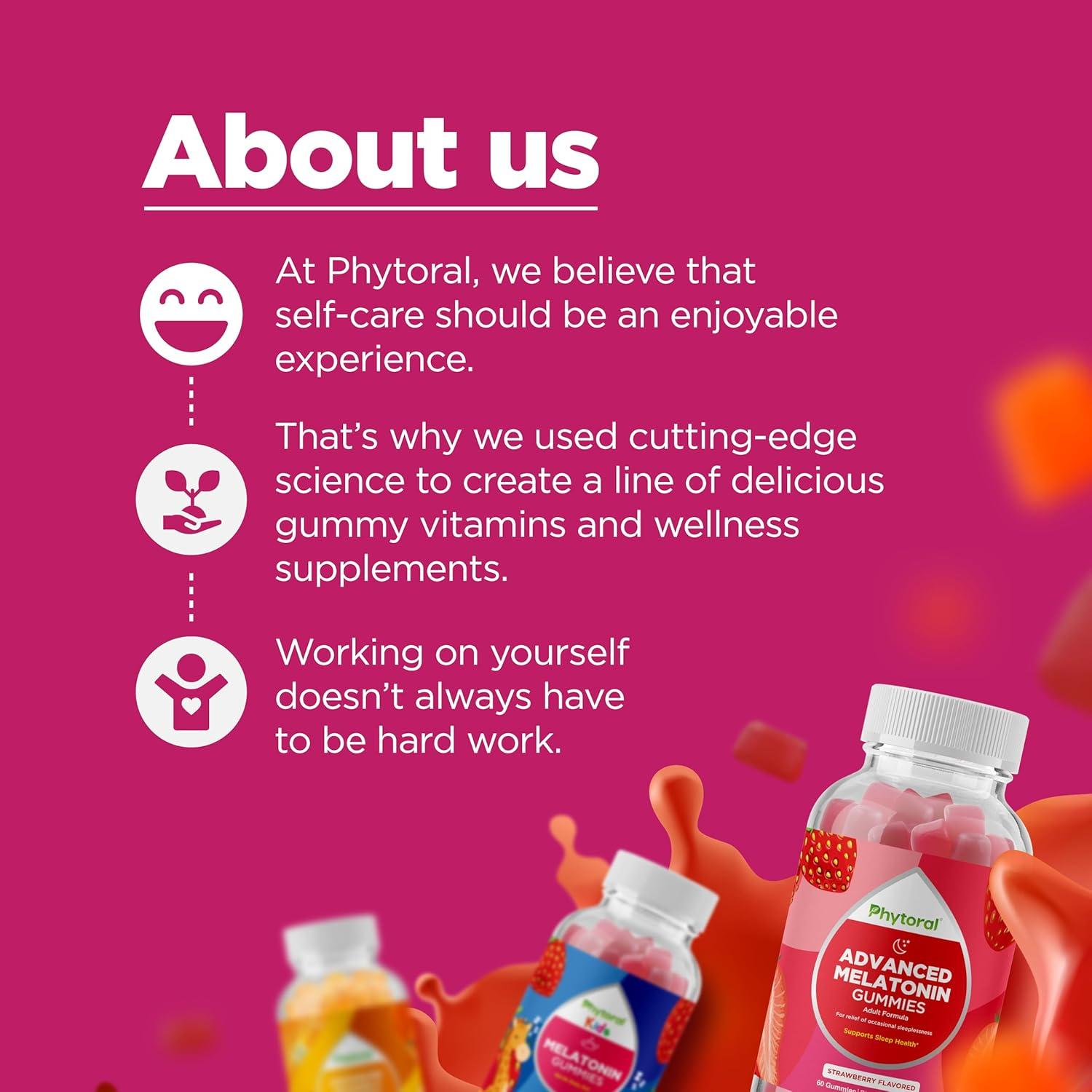 Gomitas de Colágeno Hidrolizado Phytoral 60 Unidades - Suplemento para Cabello, Piel y Uñas