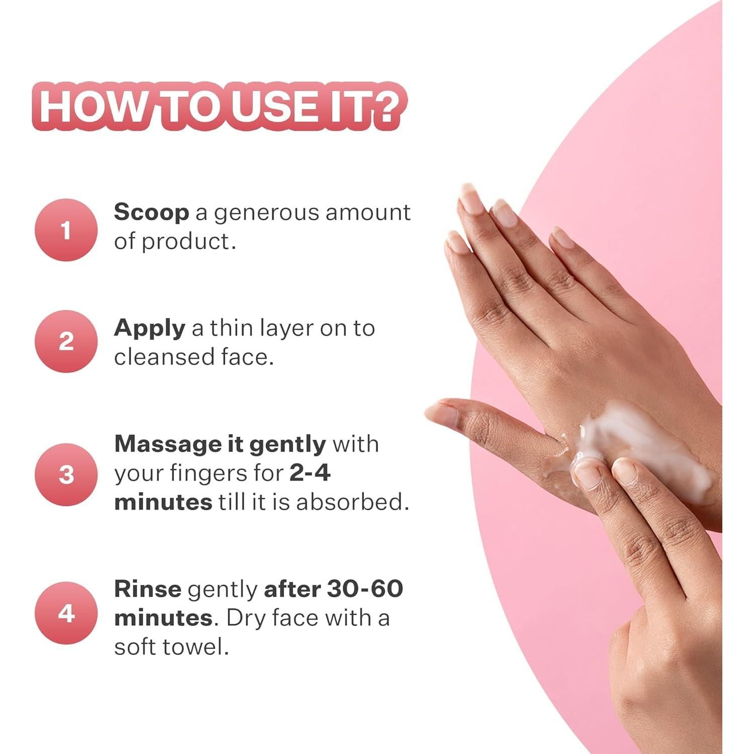 Mascarilla Facial Vital de Frambuesa 50g - 1% AHA Hidratante