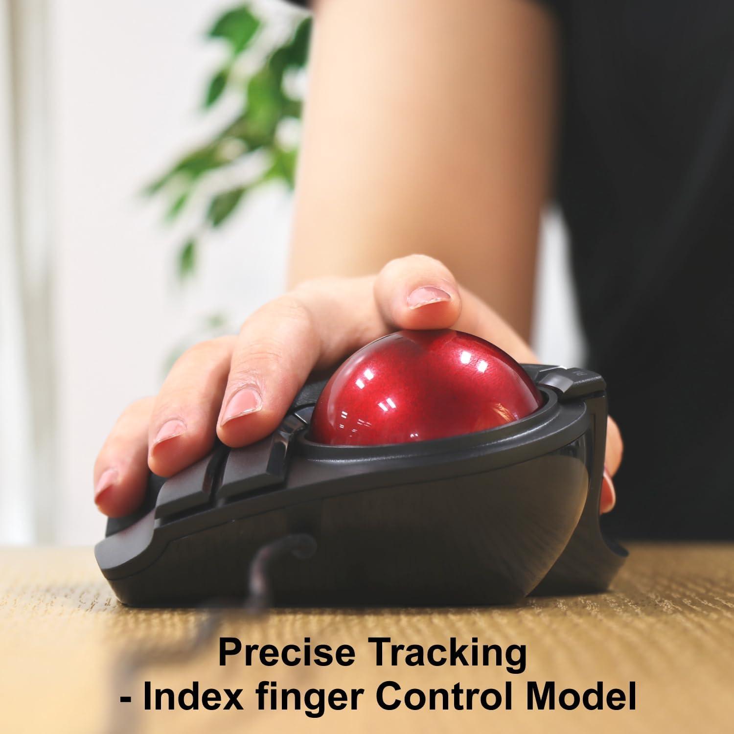 Mouse Trackball ELECOM M-HT1URBK Cableado 8 Botones 52mm