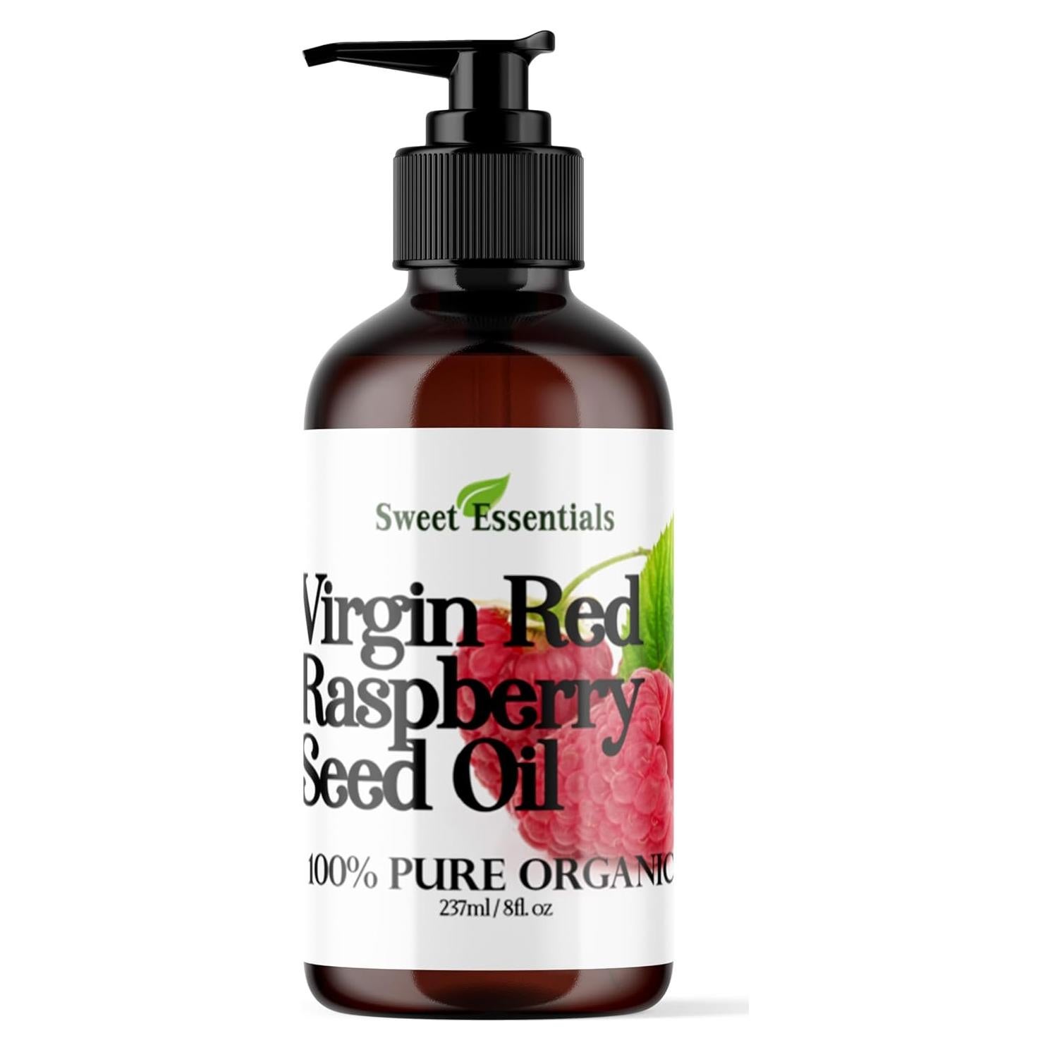 Aceite de Semilla de Frambuesa Roja Orgánico 240ml Esenciales Dulces