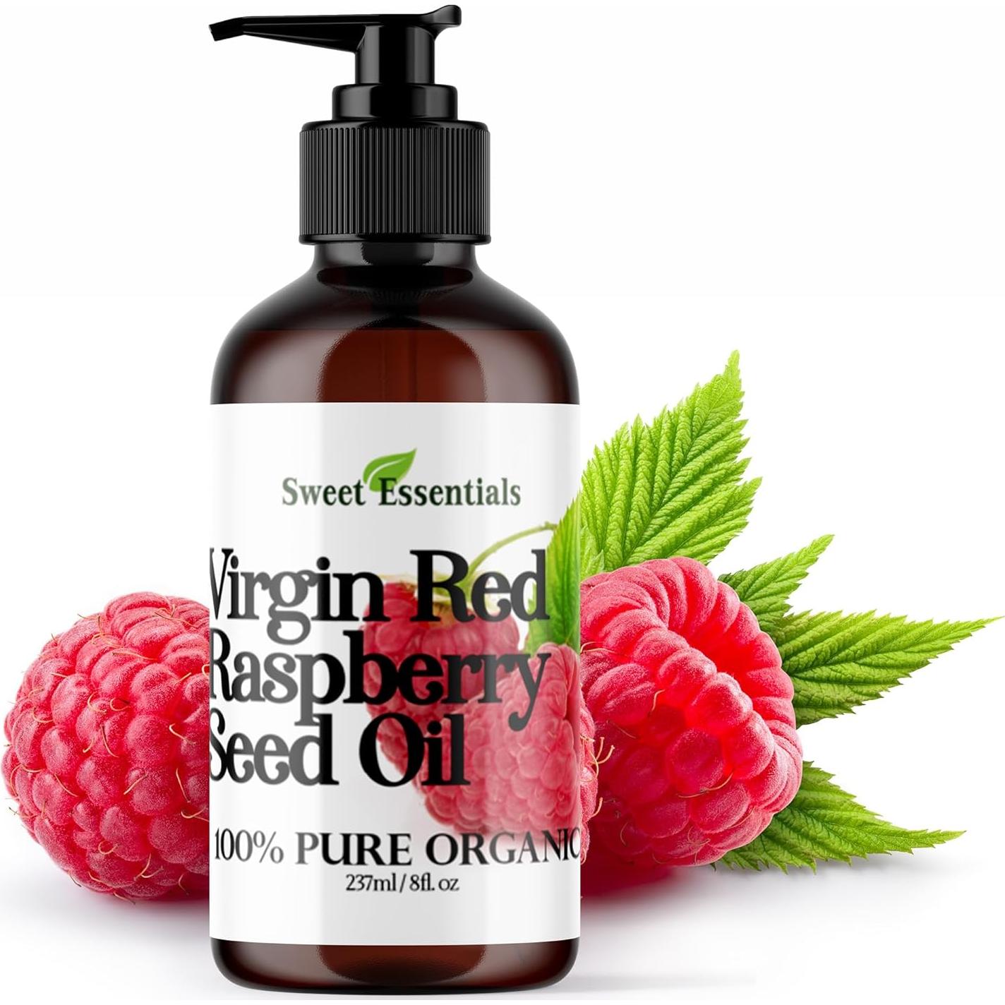 Aceite de Semilla de Frambuesa Roja Orgánico 240ml Esenciales Dulces