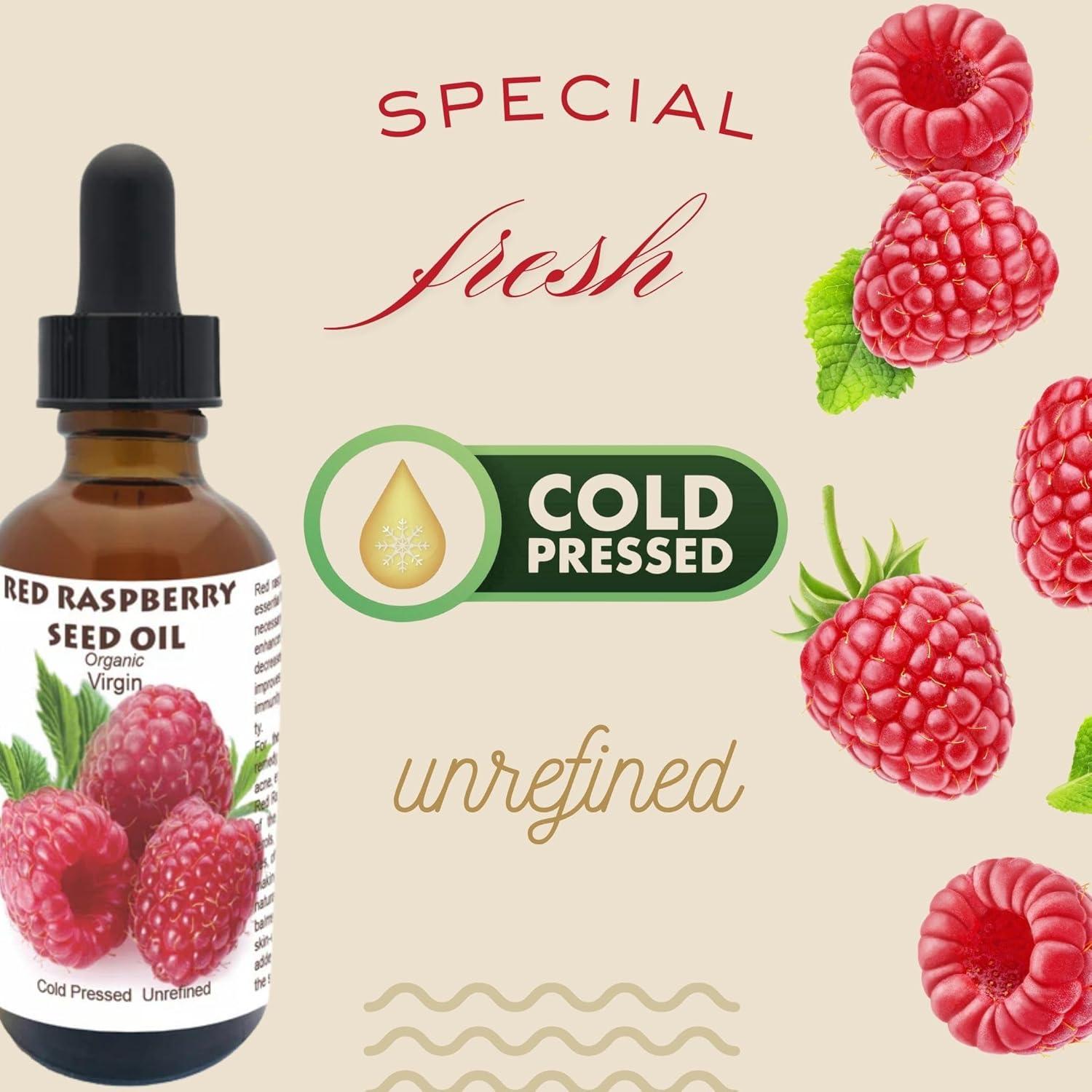 Aceite de Semilla de Frambuesa Roja 100% Puro 60 ml - Mejores Cosméticos Naturales