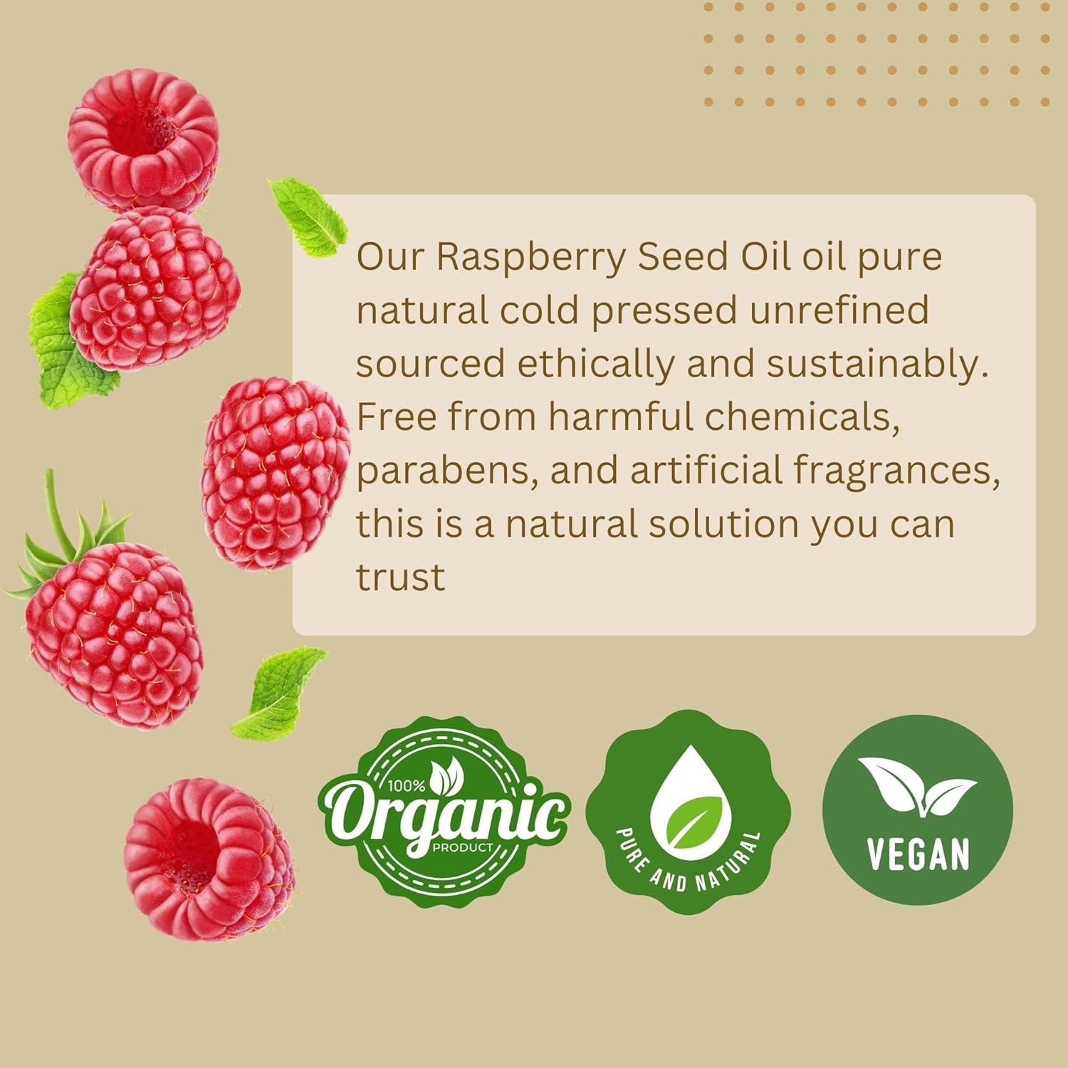 Aceite de Semilla de Frambuesa Roja 100% Puro 60 ml - Mejores Cosméticos Naturales