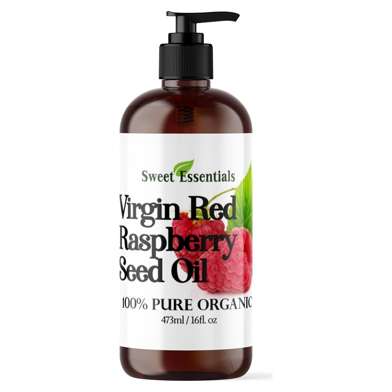 Aceite de Semilla de Frambuesa Roja Orgánico Esenciales Dulces 453g