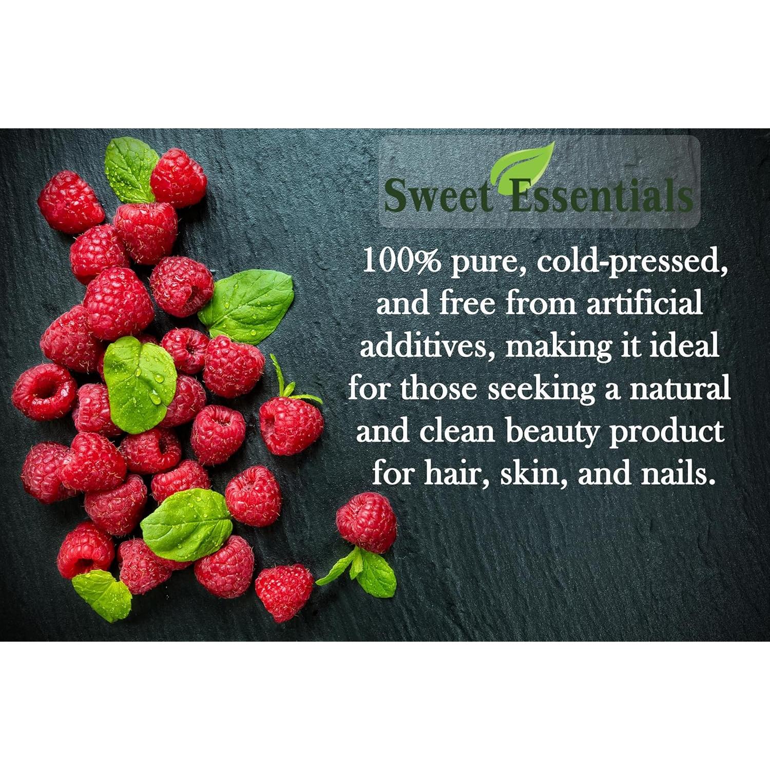 Aceite de Semilla de Frambuesa Roja Orgánico Esenciales Dulces 453g