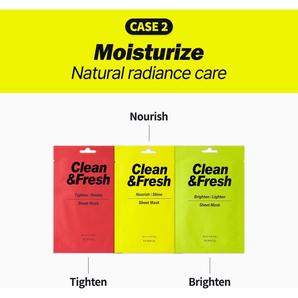 Paquete de 10 Máscaras Faciales EUNYUL 22 ml - Cuidado Piel