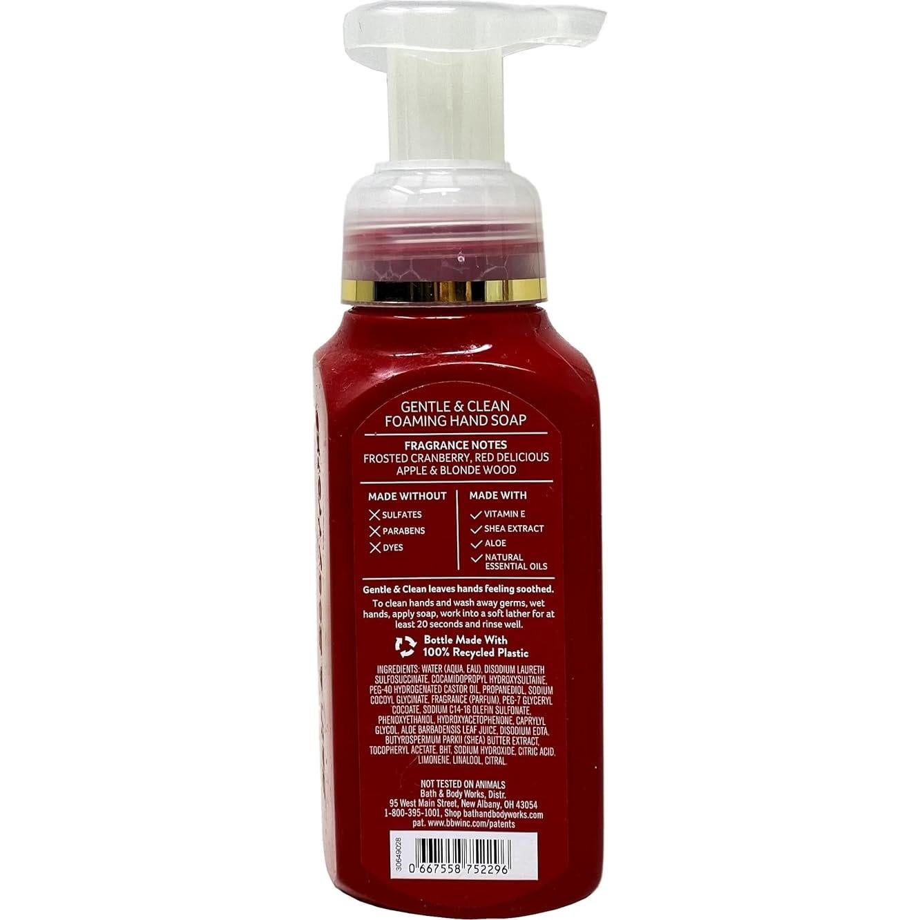 Paquete 4 Jabones Espumosos Arándano Helado Bath & Body Works