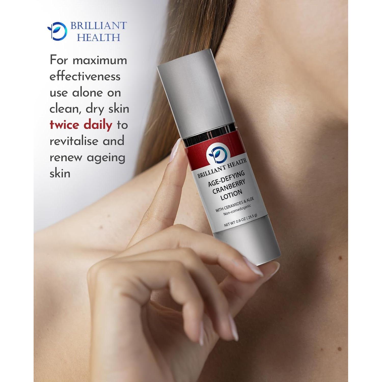 Loción Facial Antienvejecimiento Arándano Brilliant Health 25.5g