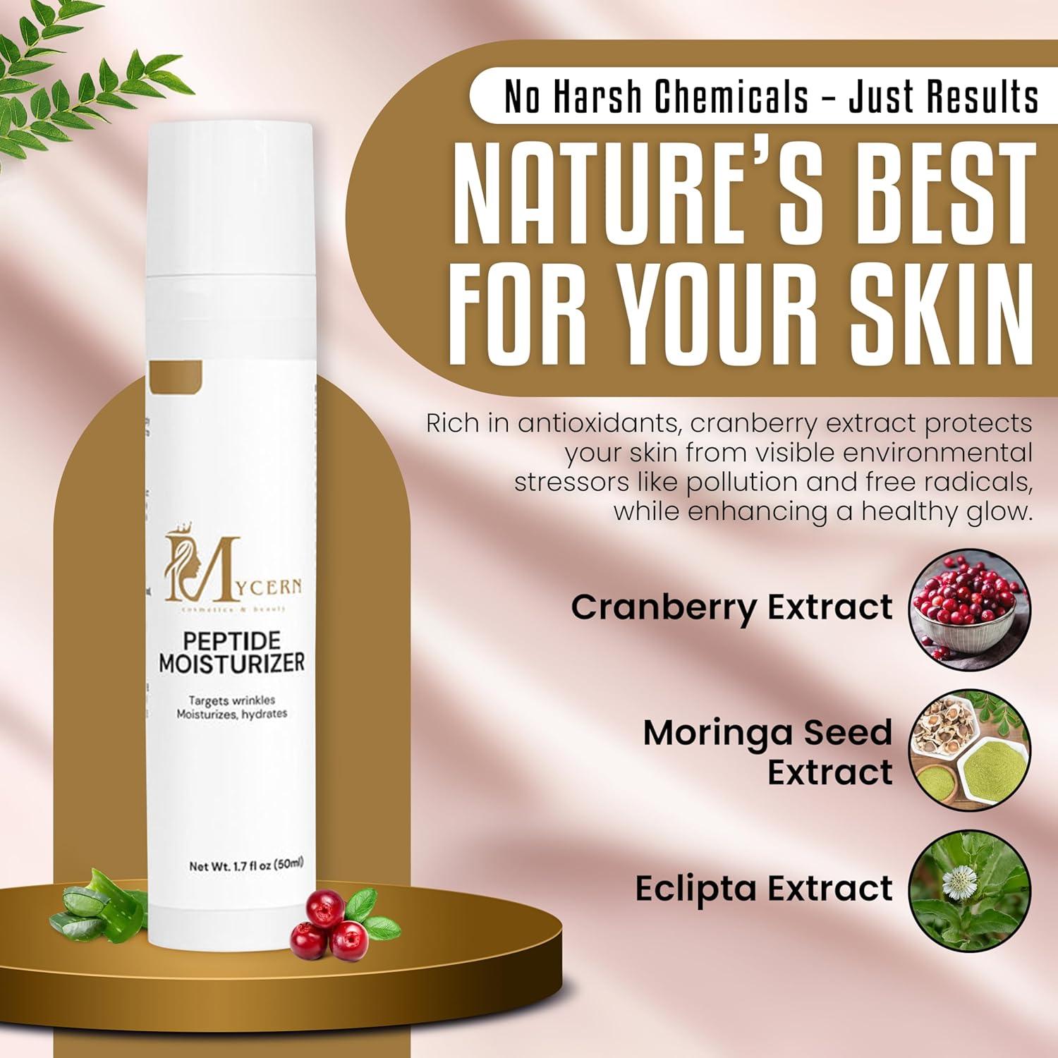 Hidratante Facial de Péptidos Mycern 50 ml - Antienvejecimiento