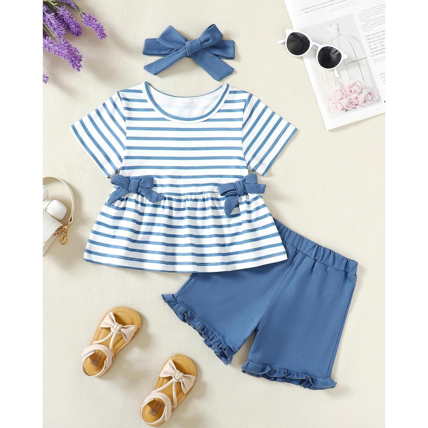 Conjunto de Ropa de Verano YALLET para Niñas 2-3 Años