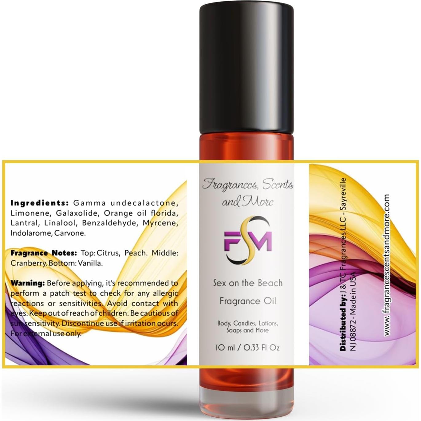 Aceite de Fragancia Sex on The Beach J & TC 10ml Roll-On