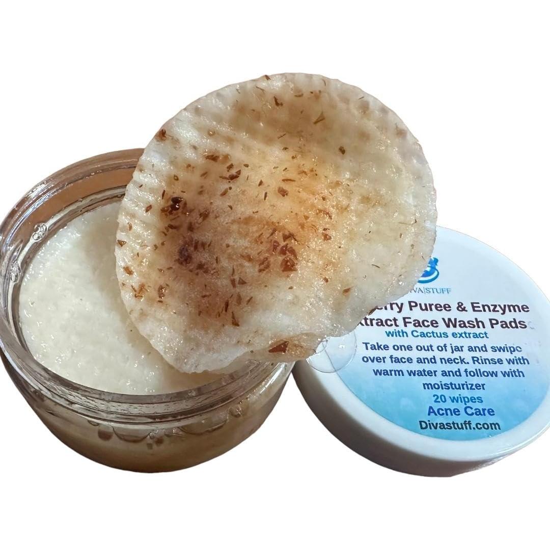 Almohadillas Limpiadoras Faciales Diva Stuff con Arándano - 20 Unidades