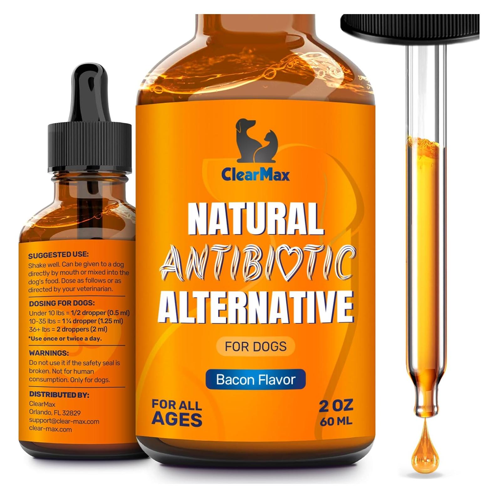 Antibiótico Natural para Perros Clear Max 56.7 g - Sabor Tocino