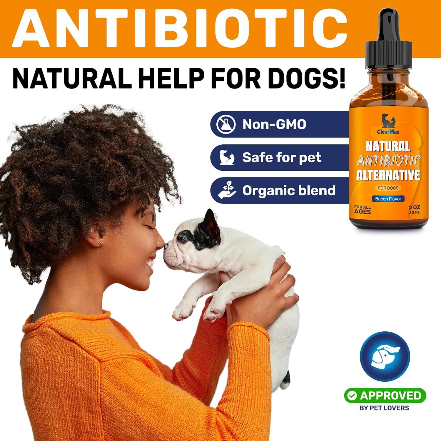 Antibiótico Natural para Perros Clear Max 56.7 g - Sabor Tocino