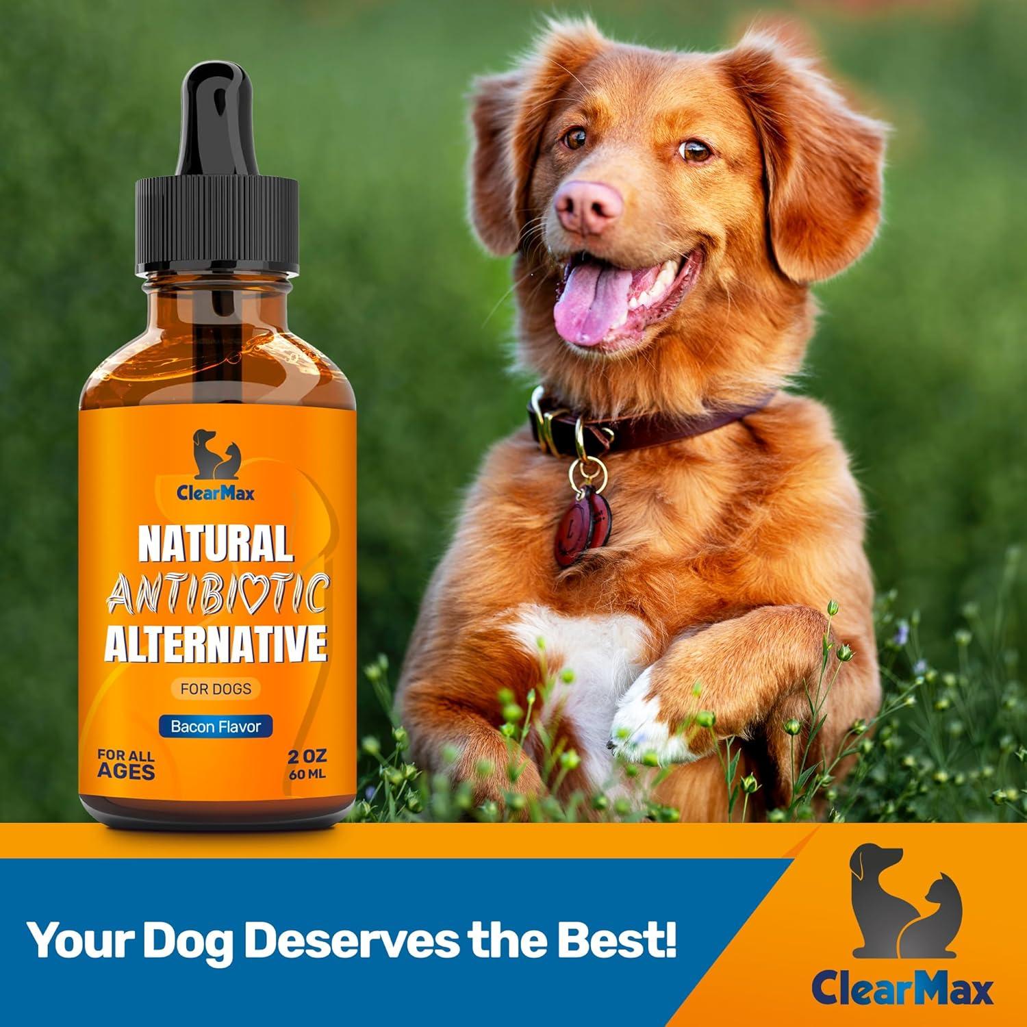Antibiótico Natural para Perros Clear Max 56.7 g - Sabor Tocino