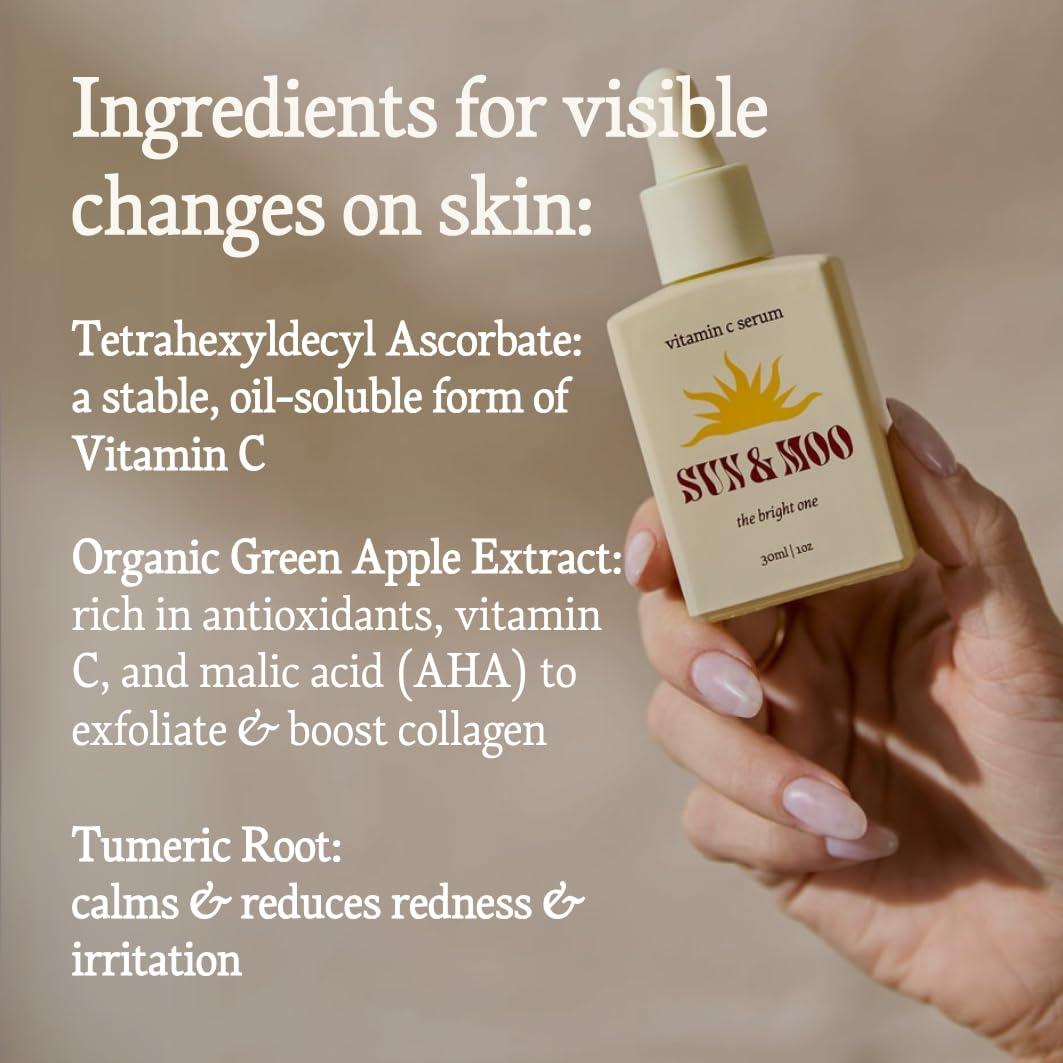 Suero Iluminador de Vitamina C Sun & Moo 30ml Orgánico