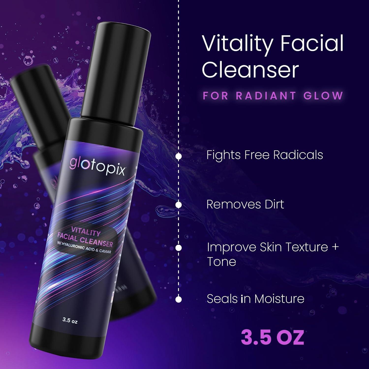 Limpiador Facial Vitalidad Glotopix 99g - Piel Seca, Mixta, Normal, Grasa