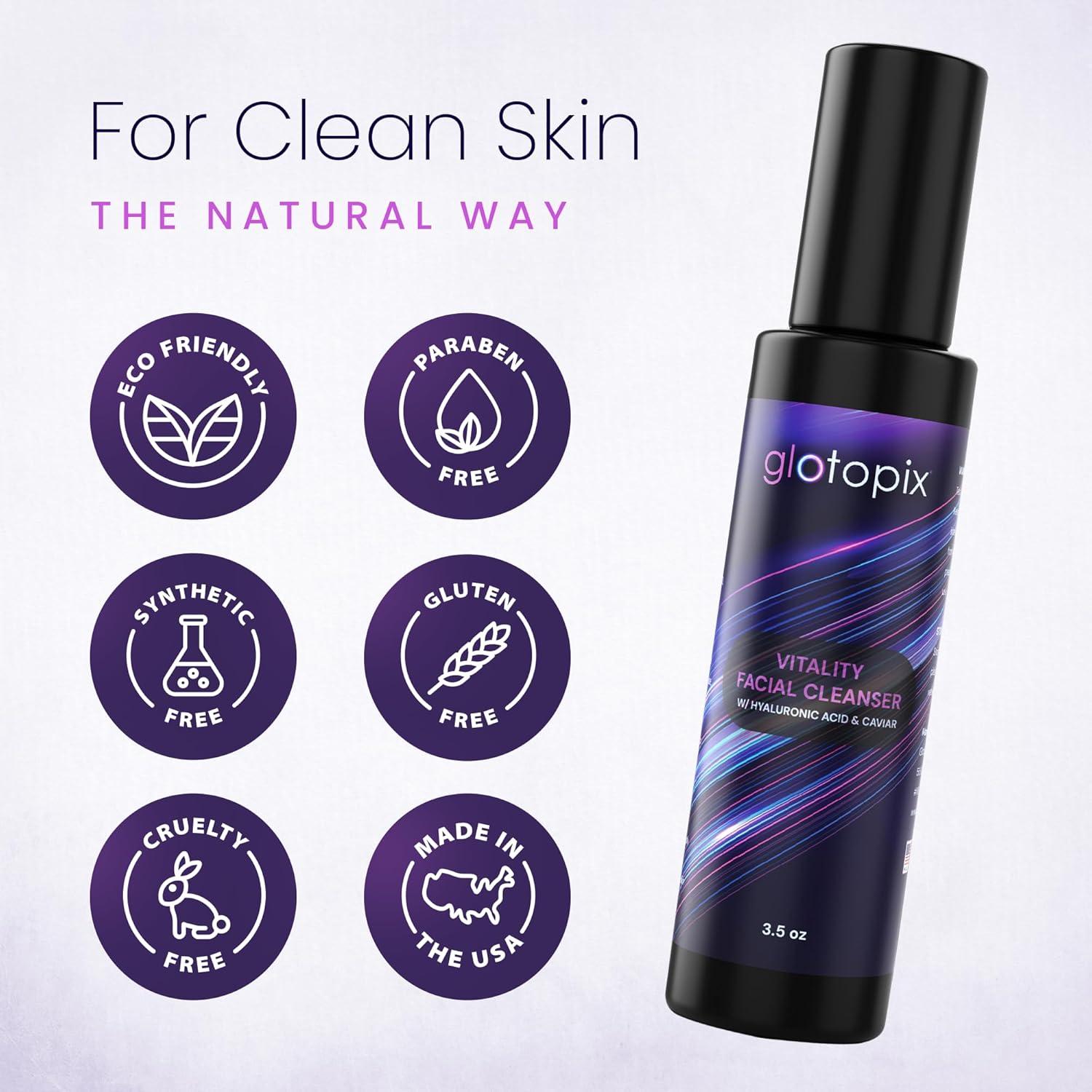 Limpiador Facial Vitalidad Glotopix 99g - Piel Seca, Mixta, Normal, Grasa