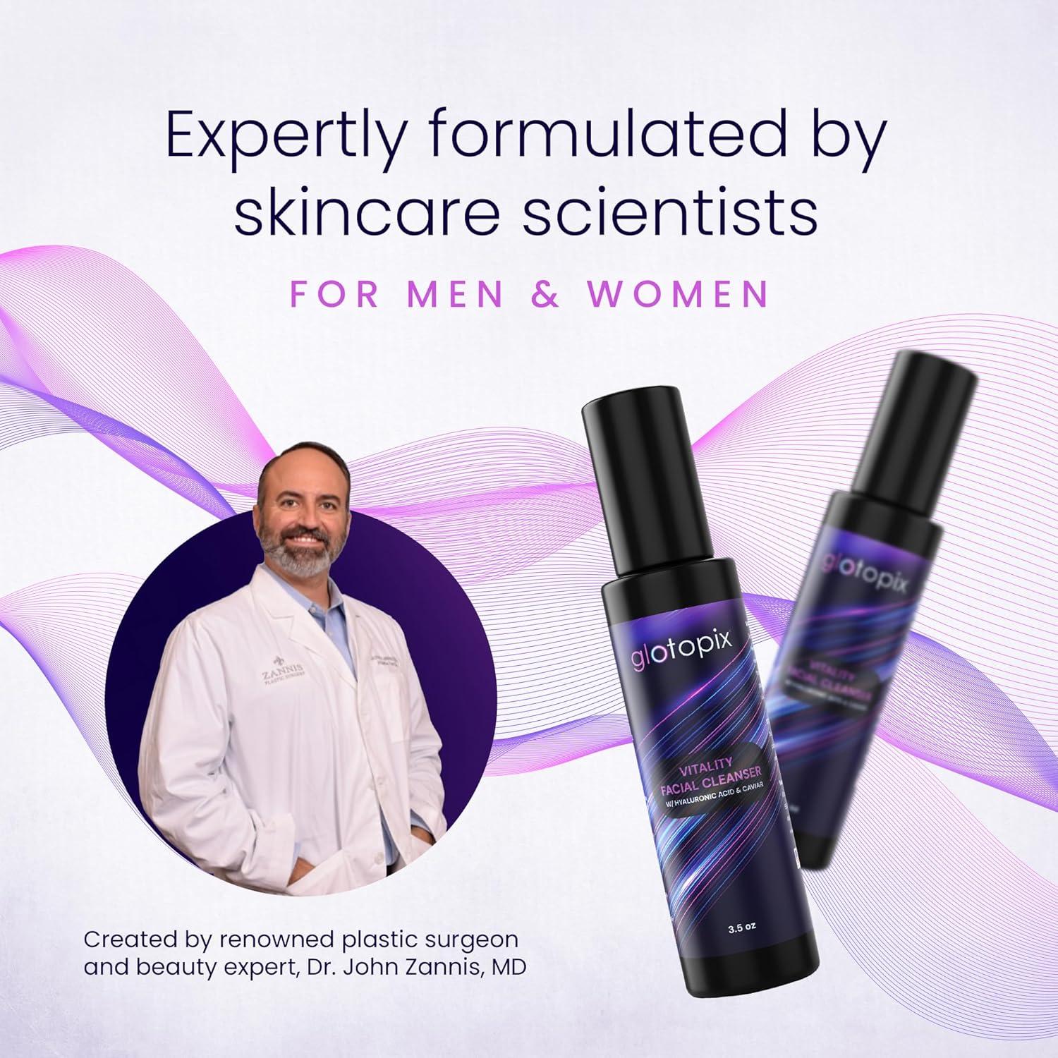 Limpiador Facial Vitalidad Glotopix 99g - Piel Seca, Mixta, Normal, Grasa