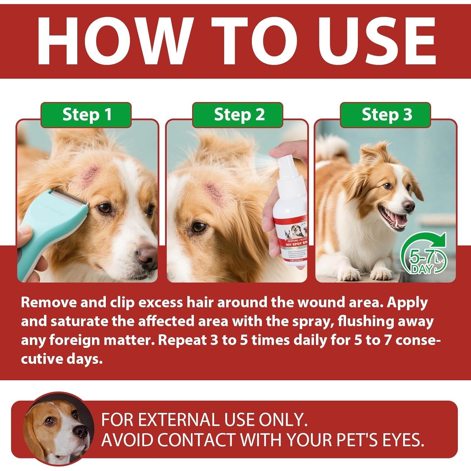 Spray Alivio Picazón para Perros Jinqi 100ml - 2PCS