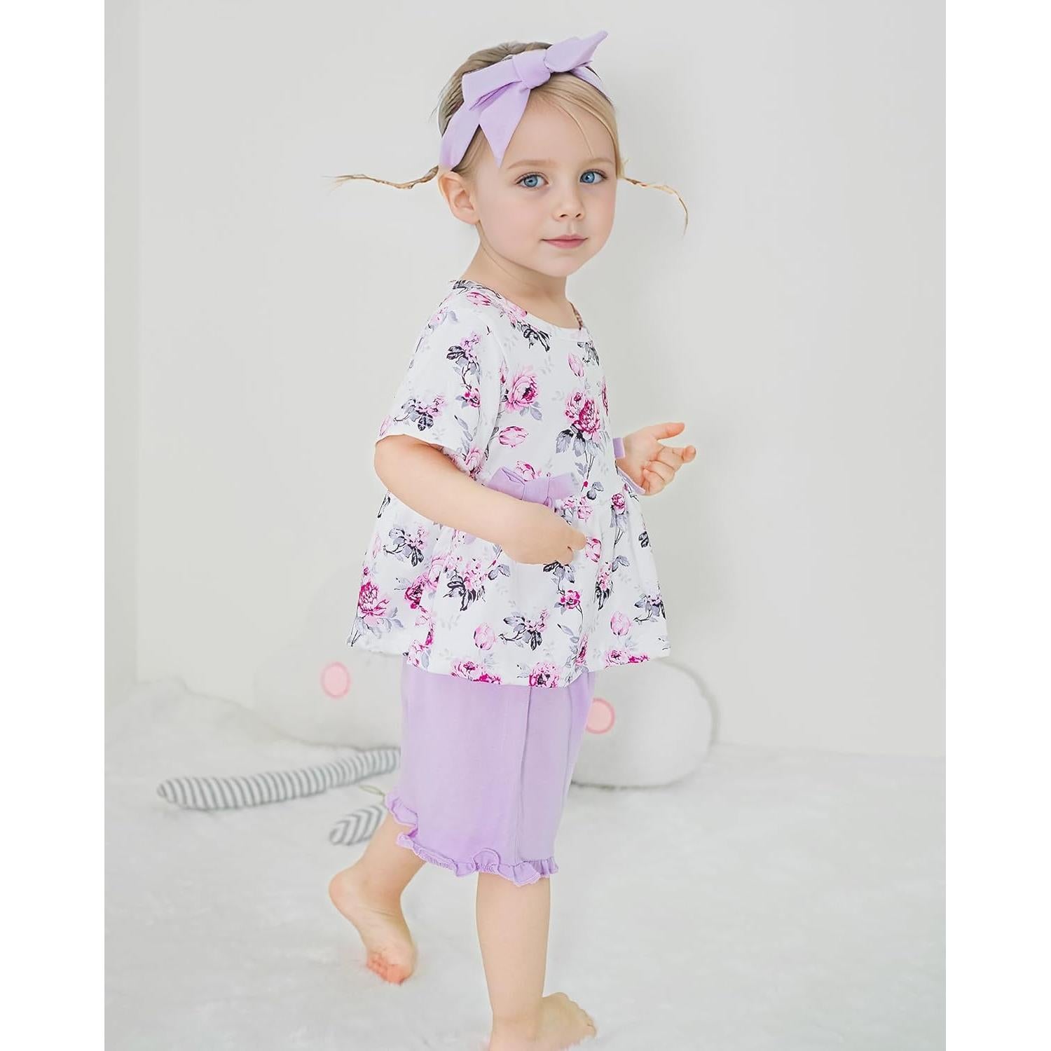 Conjunto Ropa Verano Niña YALLET 3 Piezas 3-4 Años
