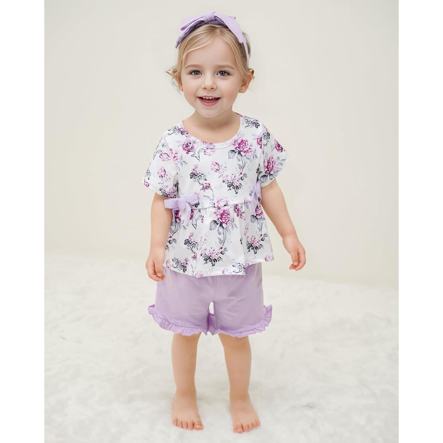 Conjunto Ropa Verano Niña YALLET 3 Piezas 3-4 Años