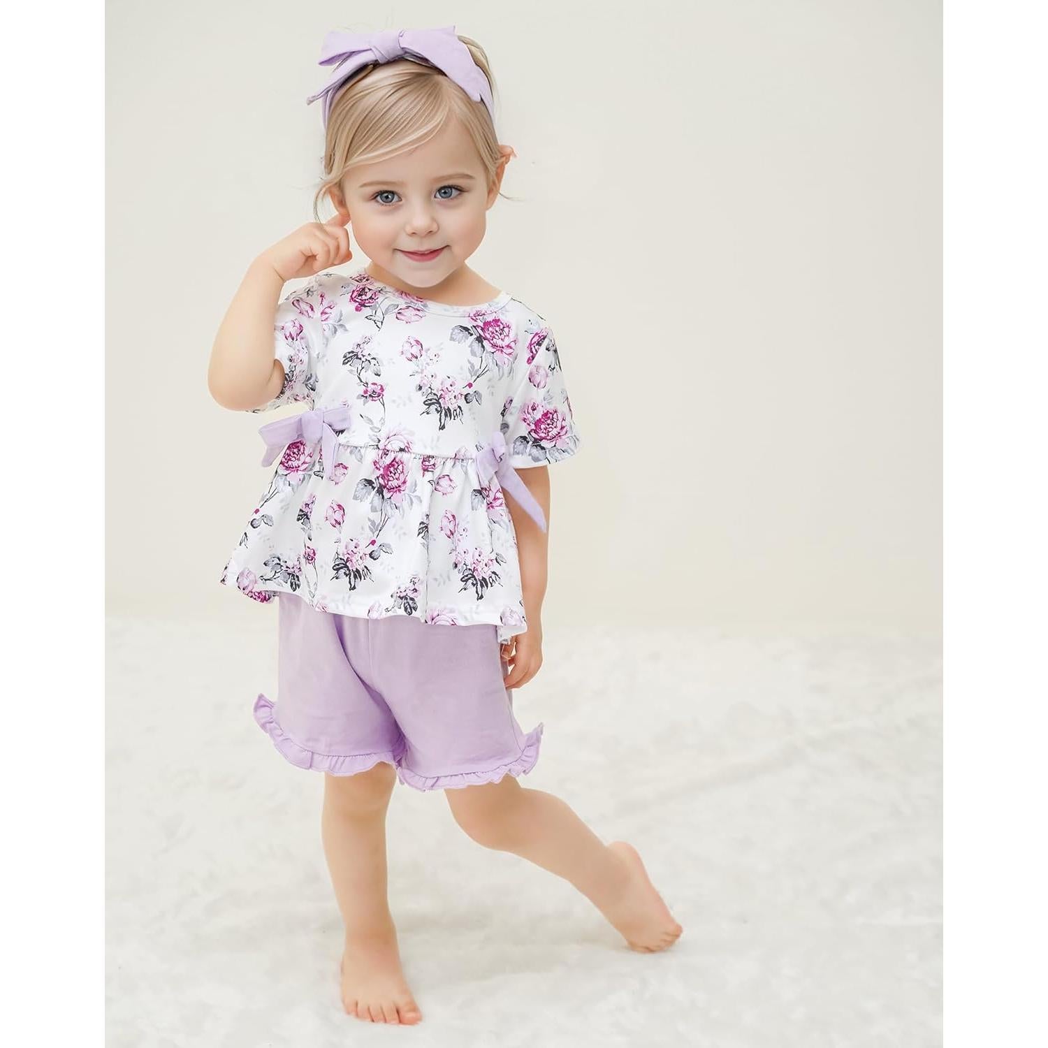Conjunto Ropa Verano Niña YALLET 3 Piezas 3-4 Años